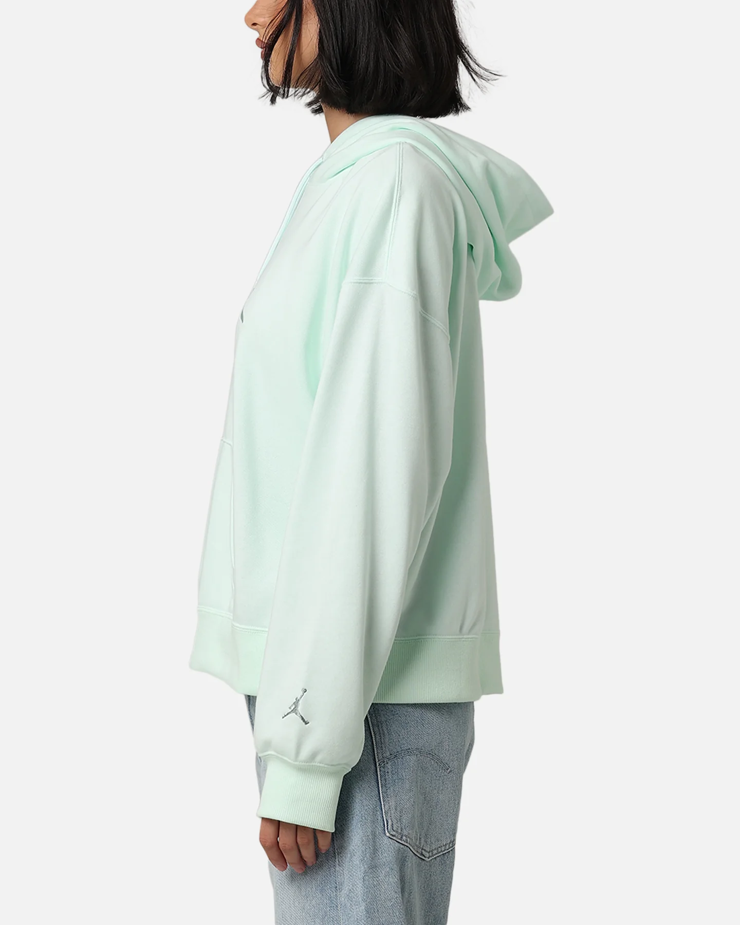 Jordan Women's Brooklyn Fleece Pullover Hoodie Barely Green/Jade Smoke - Image 5