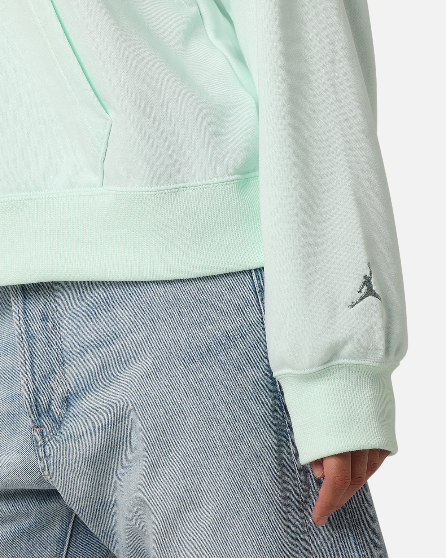 Jordan Women's Brooklyn Fleece Pullover Hoodie Barely Green/Jade Smoke - Image 6