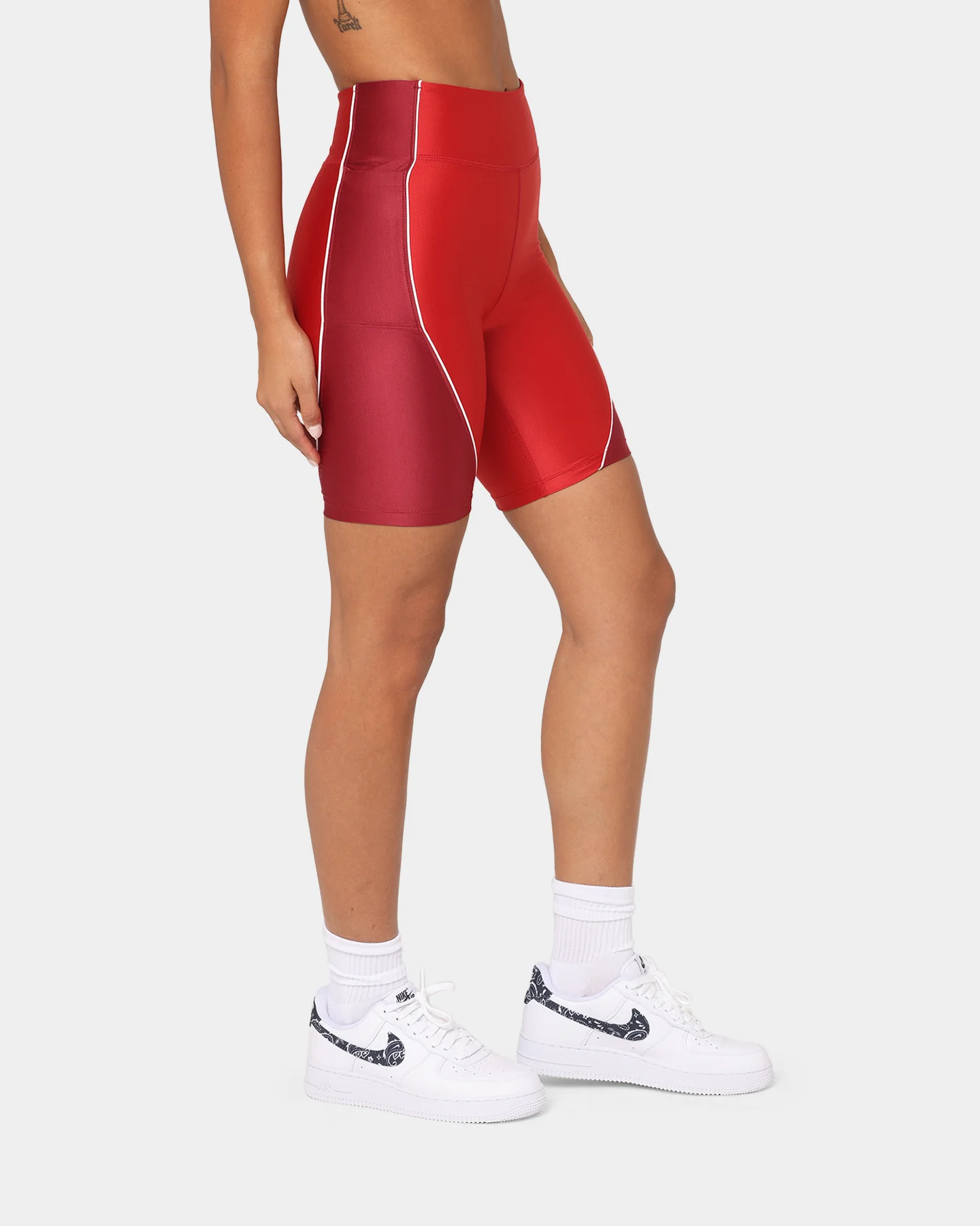 Jordan Women's Essentials Mid-Rise Bike Shorts Varsity Red - Image 5