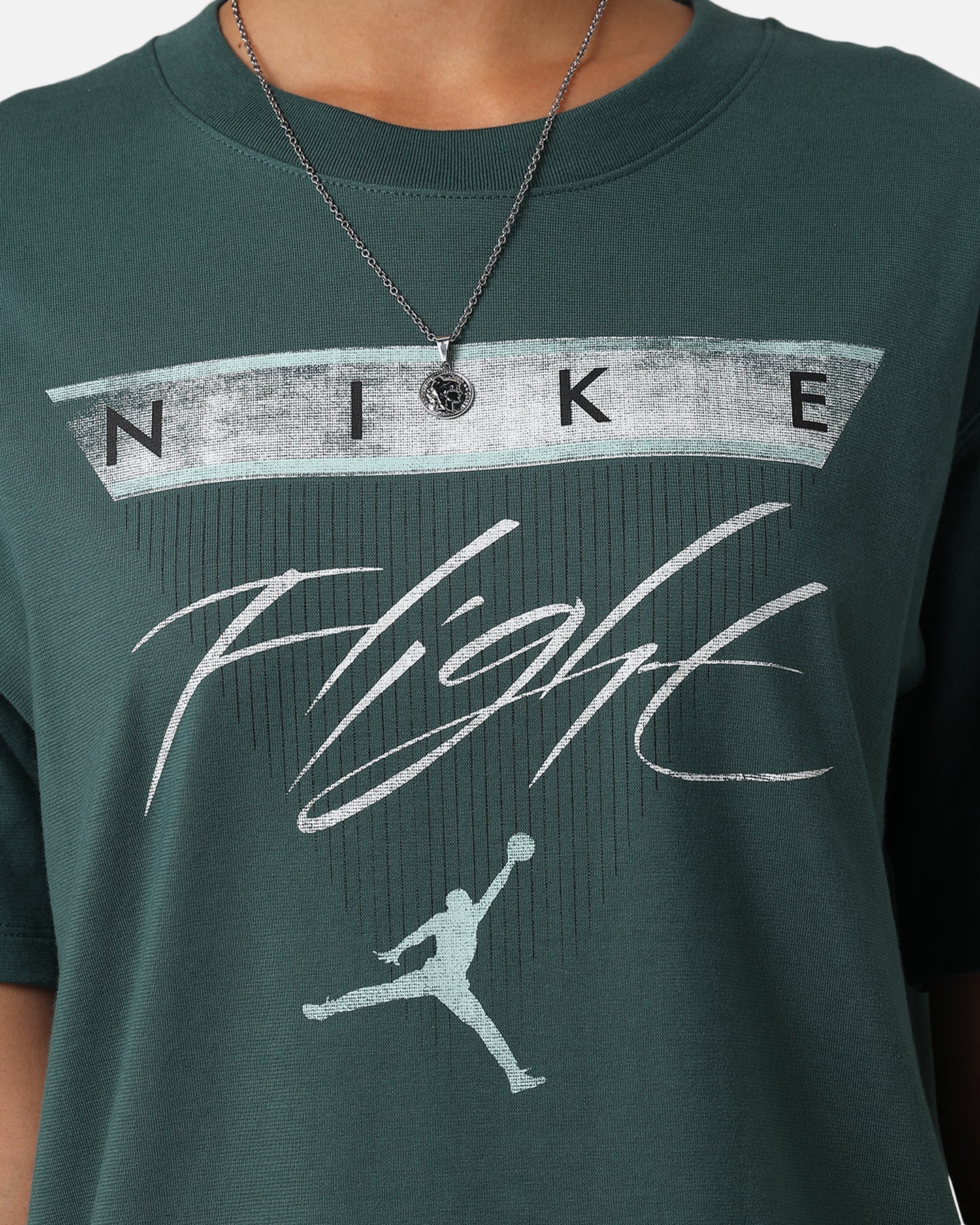 Jordan Women's Jordan Flight Heritage Graphic T-Shirt Oxidized Green - Image 6
