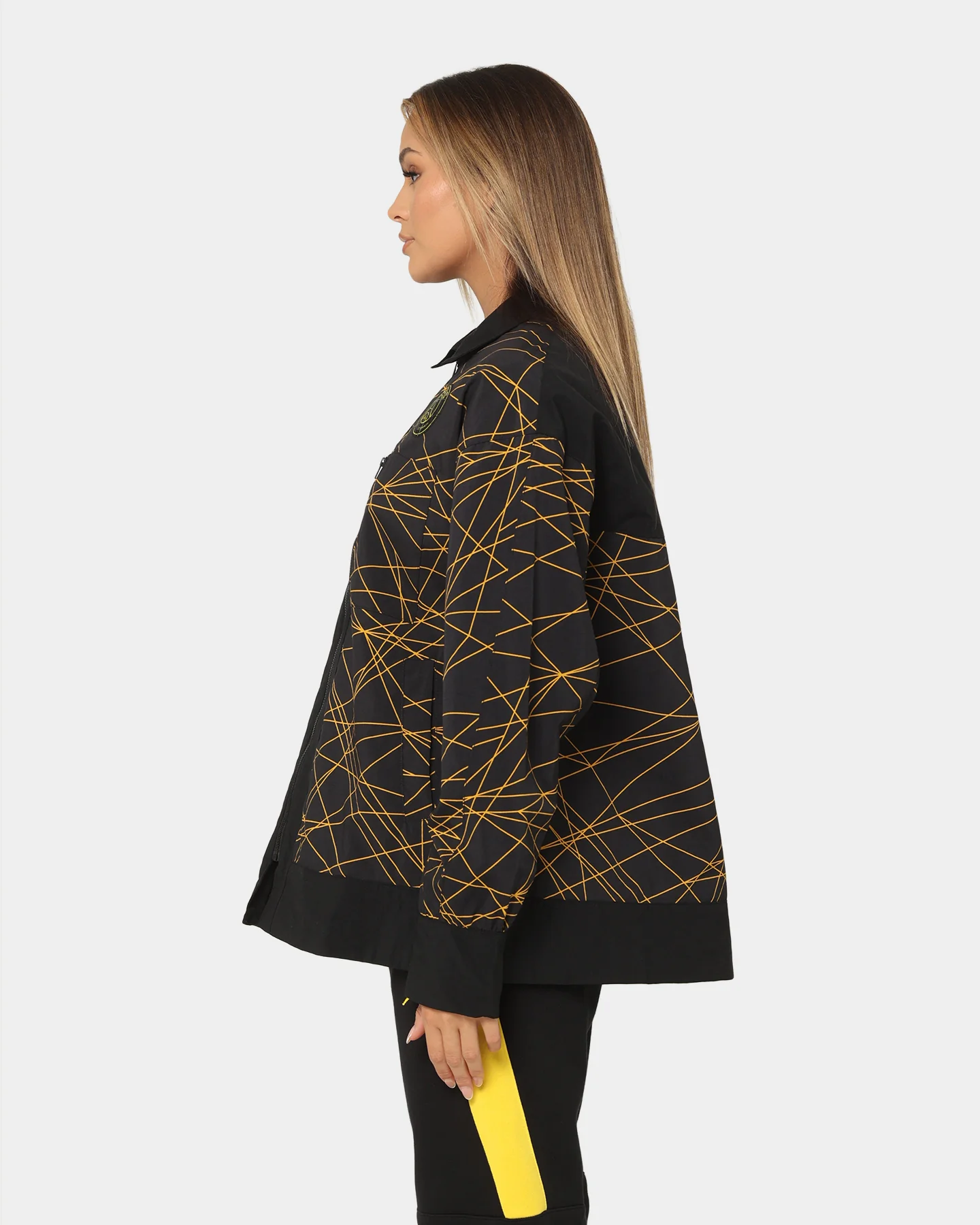 Jordan Women's Jordan X Paris Saint-Germain Anthem Jacket Black/Tour Yellow - Image 6