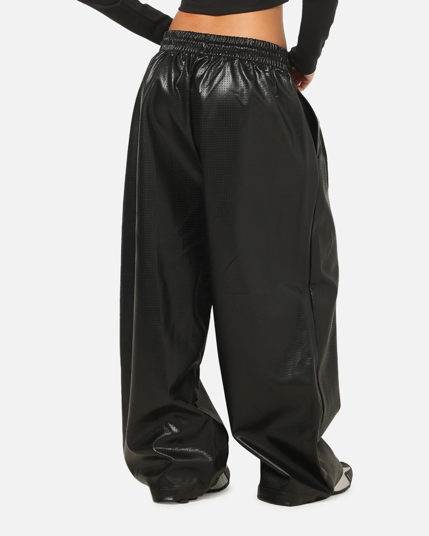 Jordan Women's Jumpman Flight Faux-Leather Pants Black - Image 5