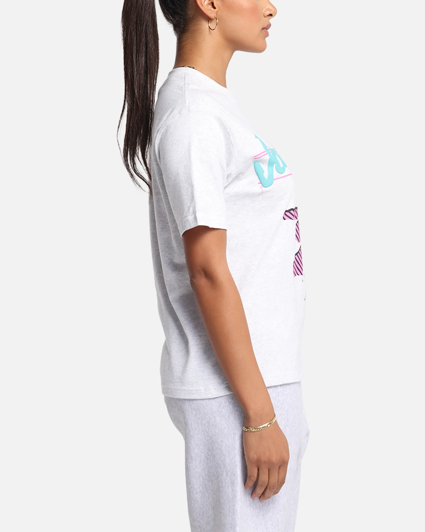 Jordan Women's MVP Graphic T-Shirt Birch Heather - Image 4