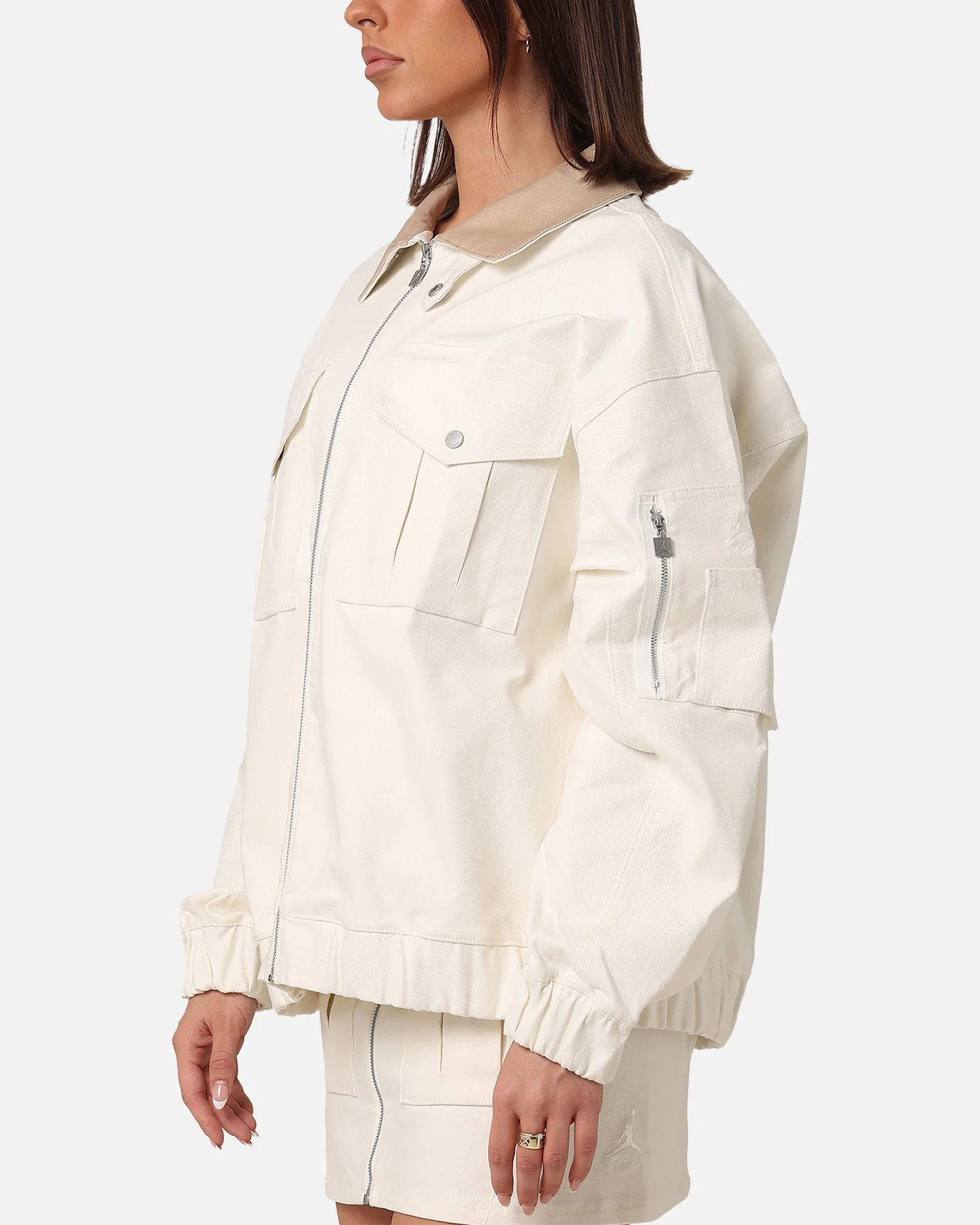 Jordan Women's Renegade Jacket Sail/Legen Md Brown - Image 5