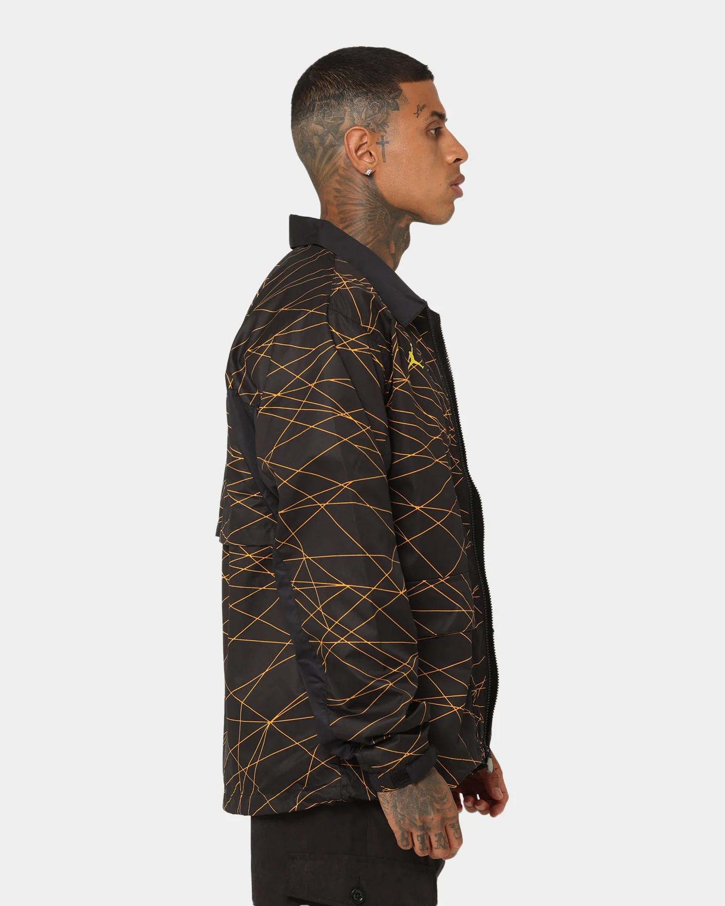 Jordan X Paris Saint-Germain Anthem Jacket Black/Tour Yellow - Image 5