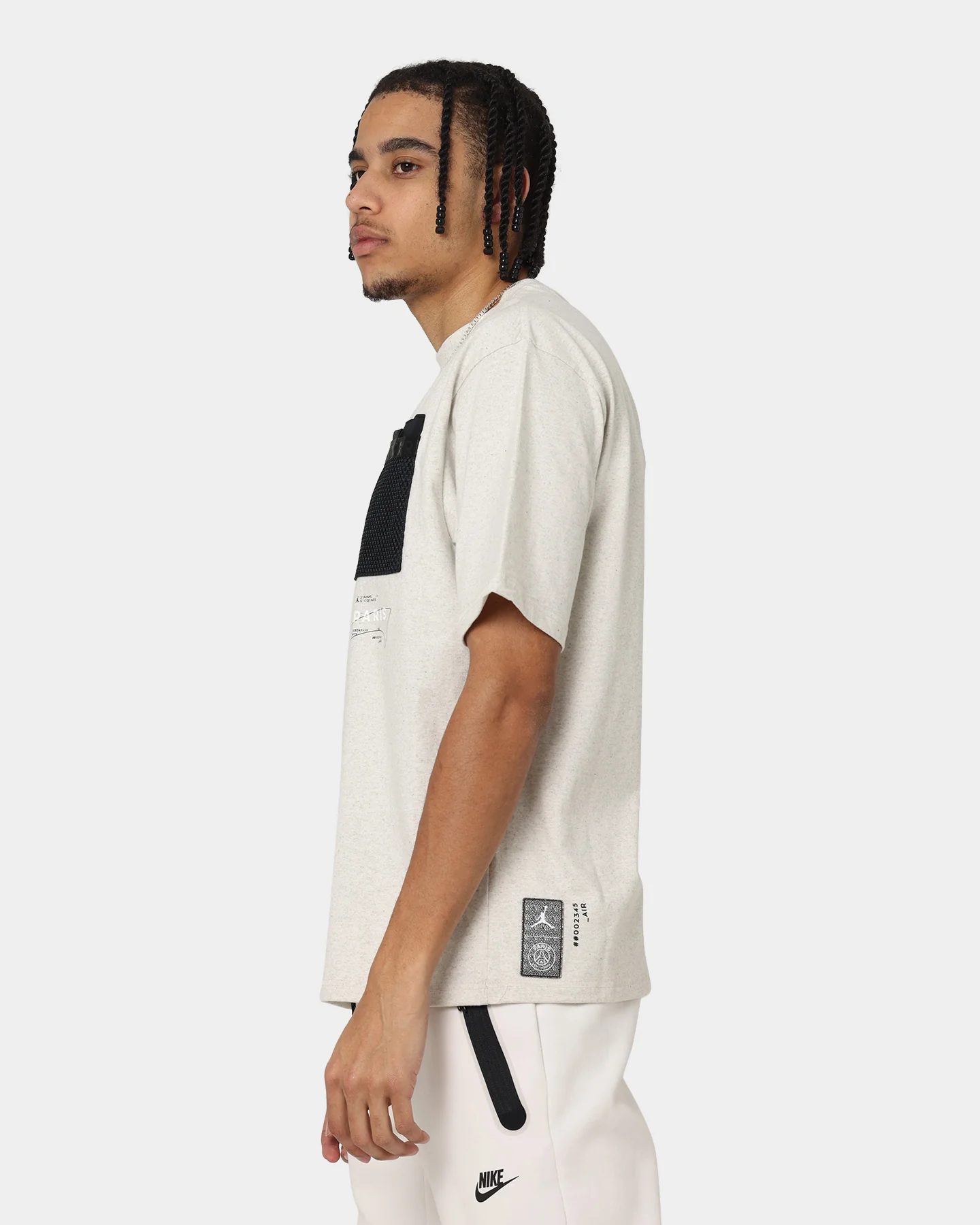 Jordan X Paris Saint-Germain Pocket T-Shirt Black/Dark Heather Grey - Image 6