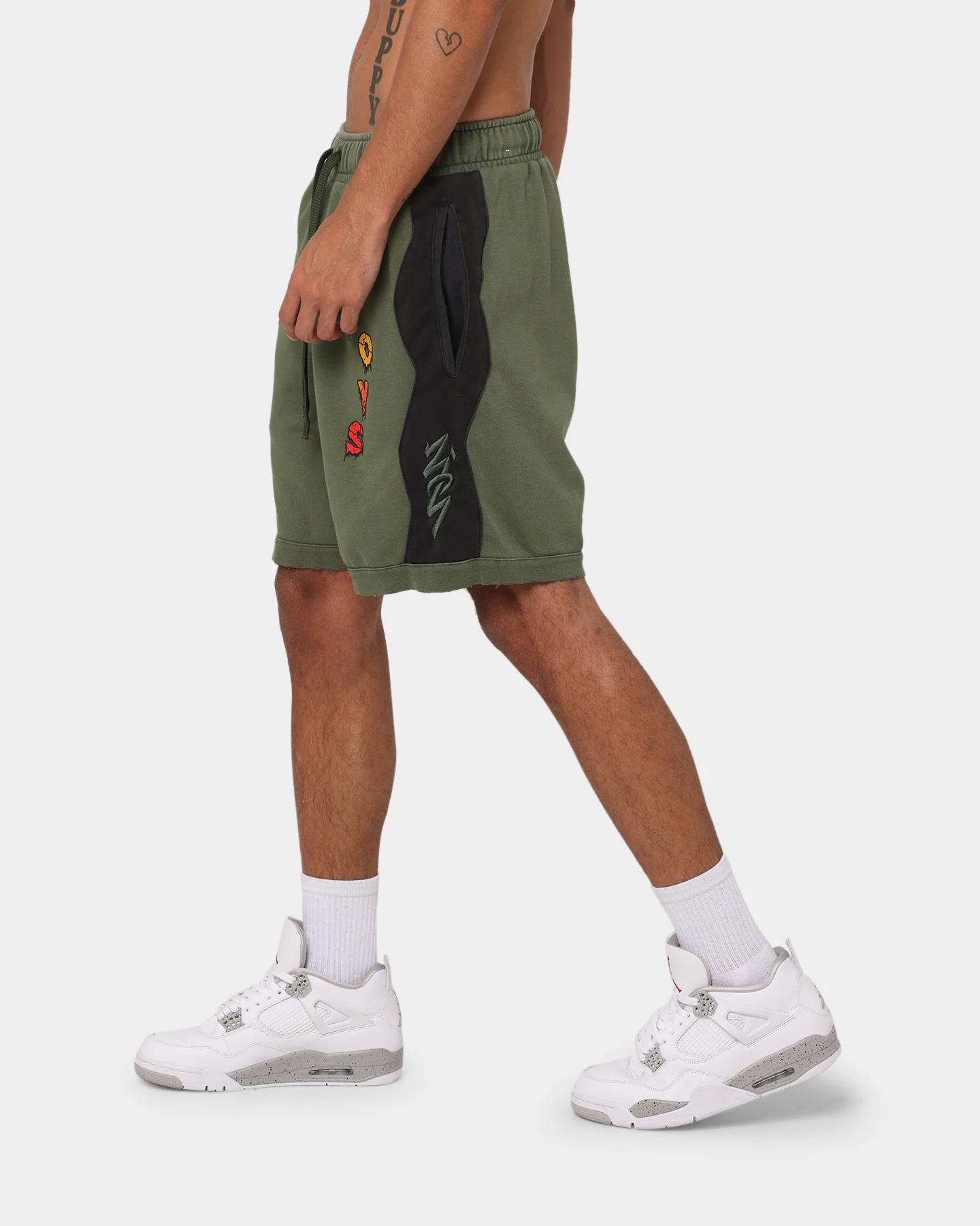 Jordan Zion Dri-FIT Fleece Shorts Carbon Green/Black - Image 6