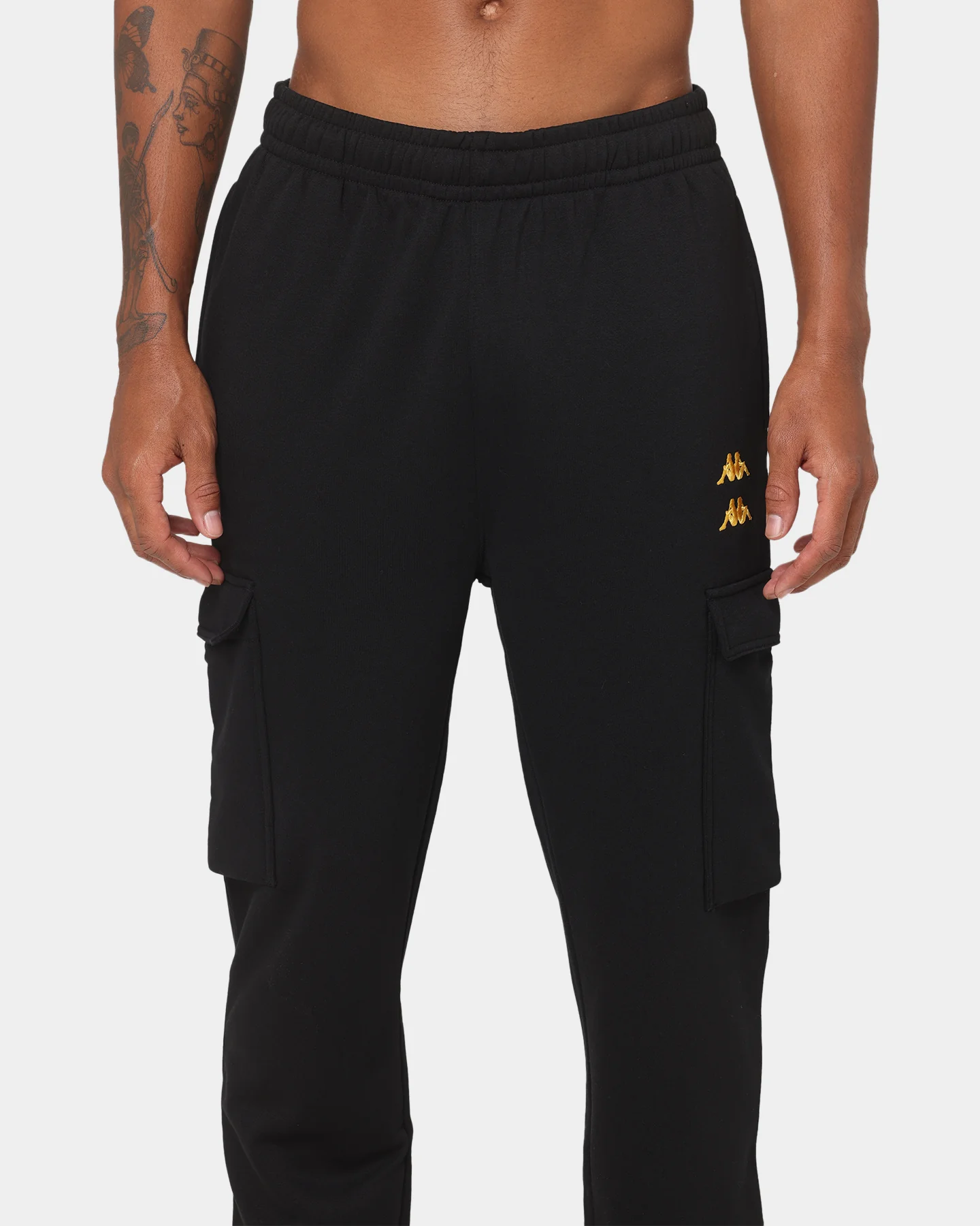 KAPPA Authentic Drake Track Pants Black/Gold - Image 3