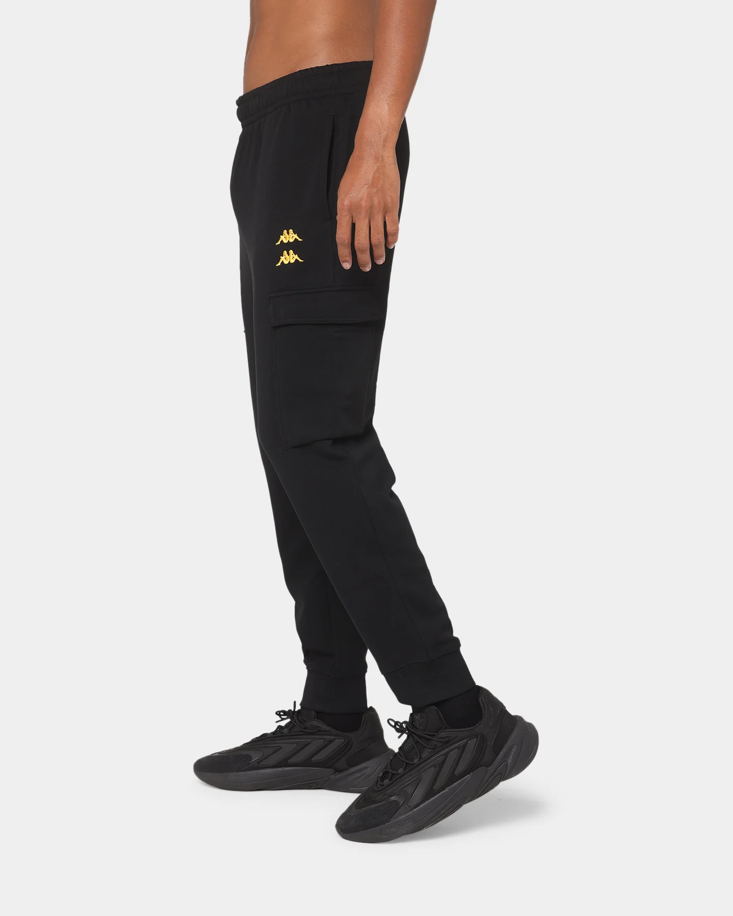 KAPPA Authentic Drake Track Pants Black/Gold - Image 6
