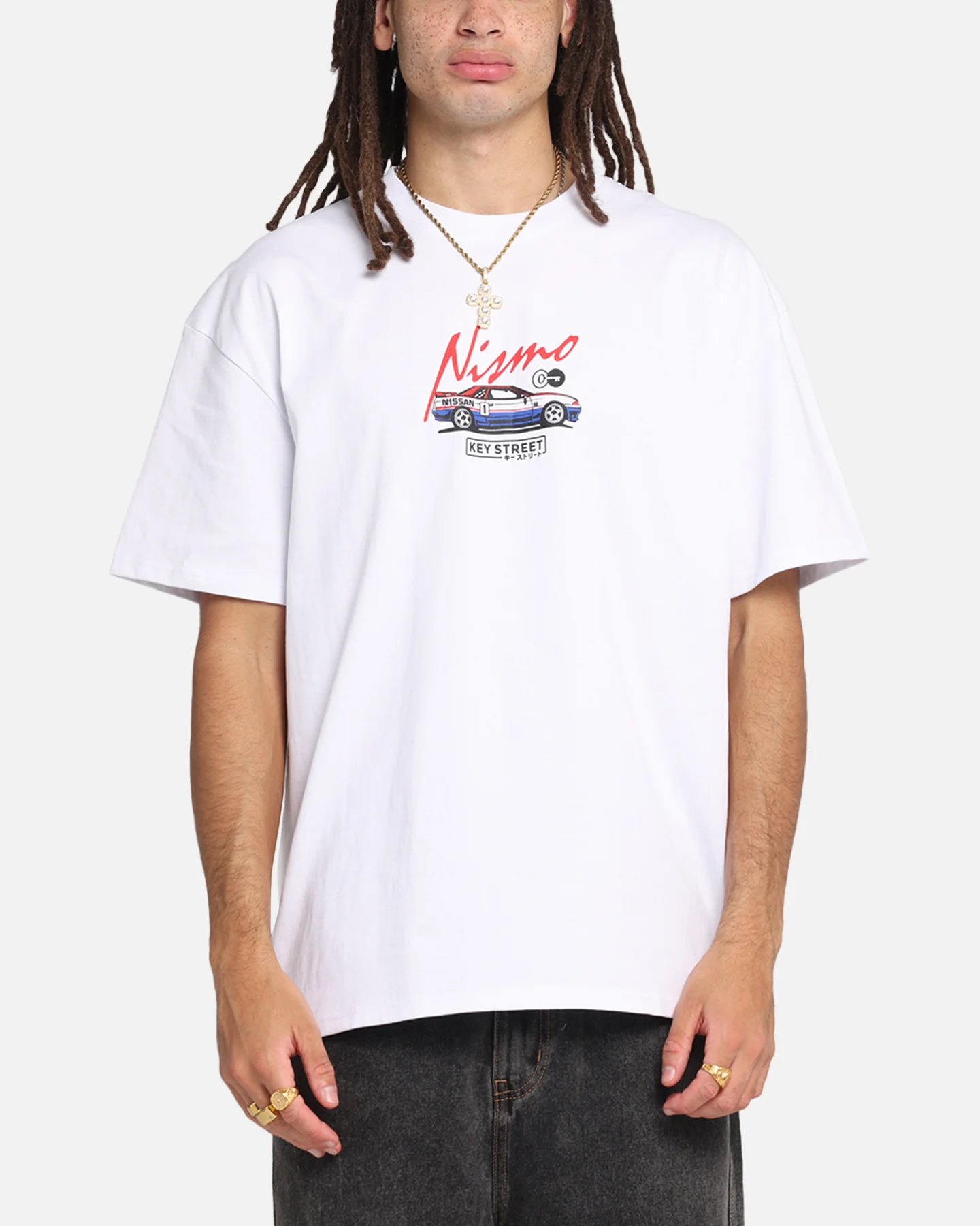 Key Street Bathurst Pits T-Shirt White - Image 2
