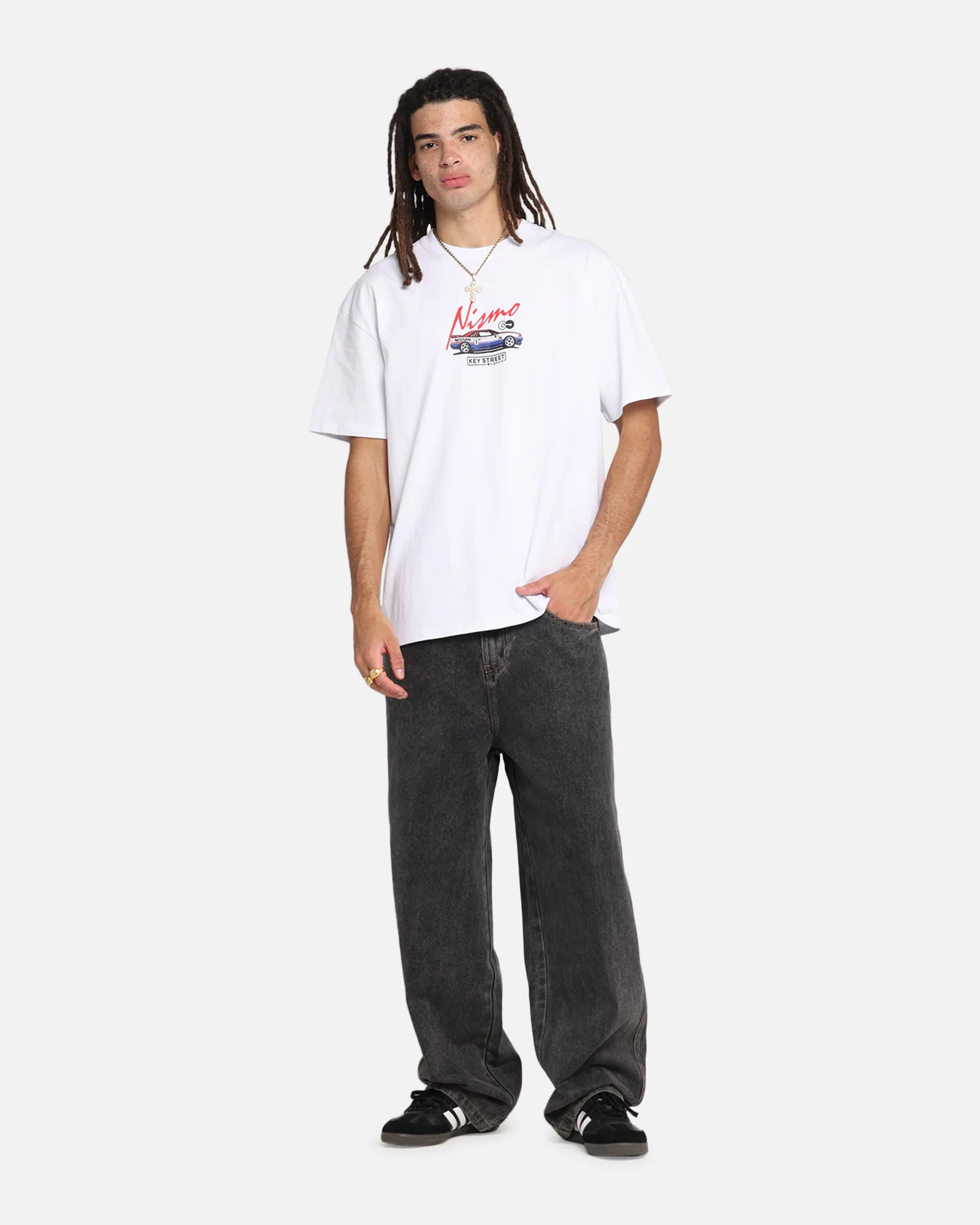 Key Street Bathurst Pits T-Shirt White - Image 4