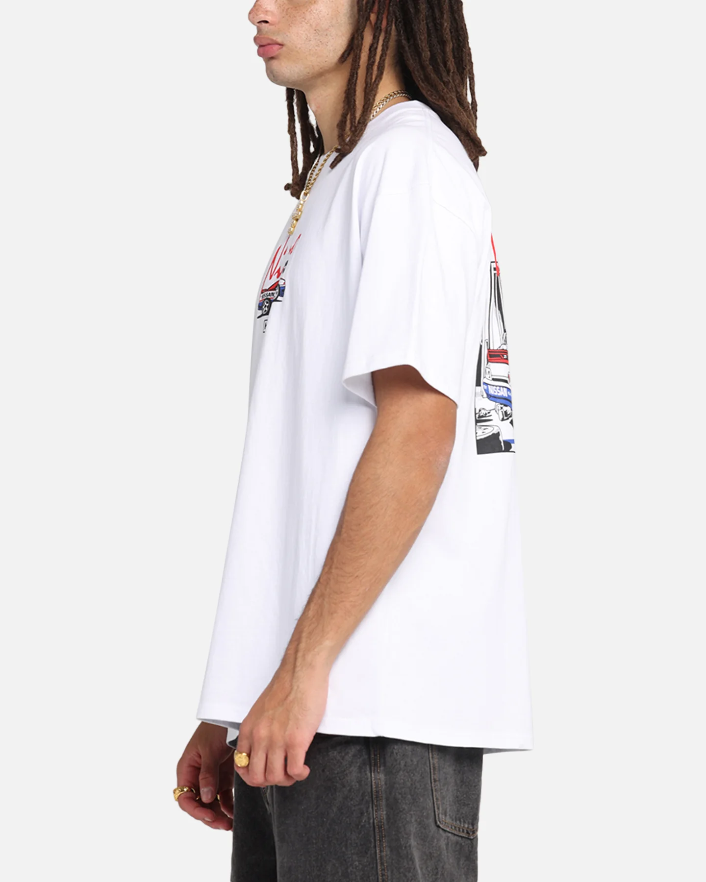 Key Street Bathurst Pits T-Shirt White - Image 6