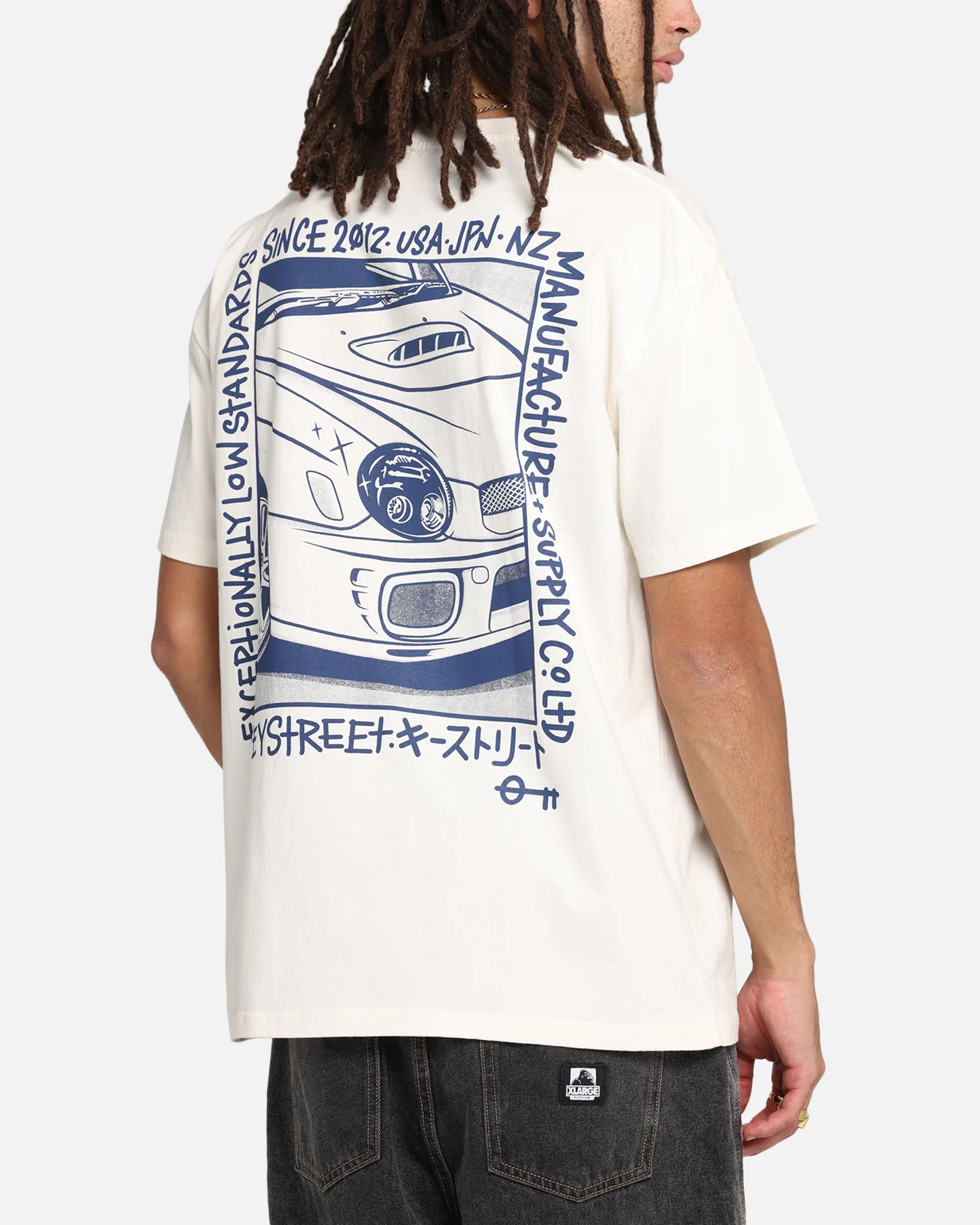 Key Street Halftone T-Shirt Off White - Image 7