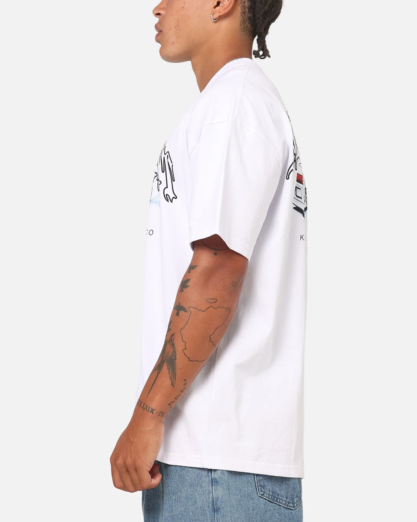 Key Street Heavy T-Shirt White - Image 6