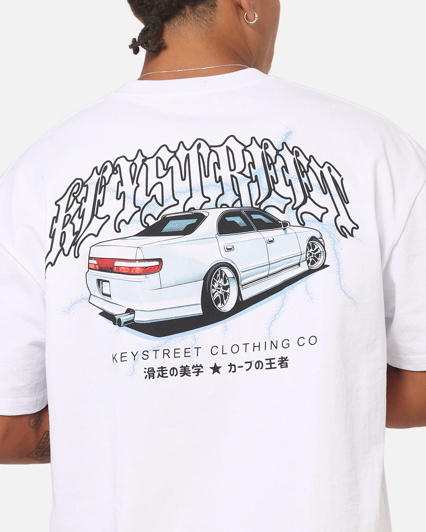 Key Street Heavy T-Shirt White - Image 8