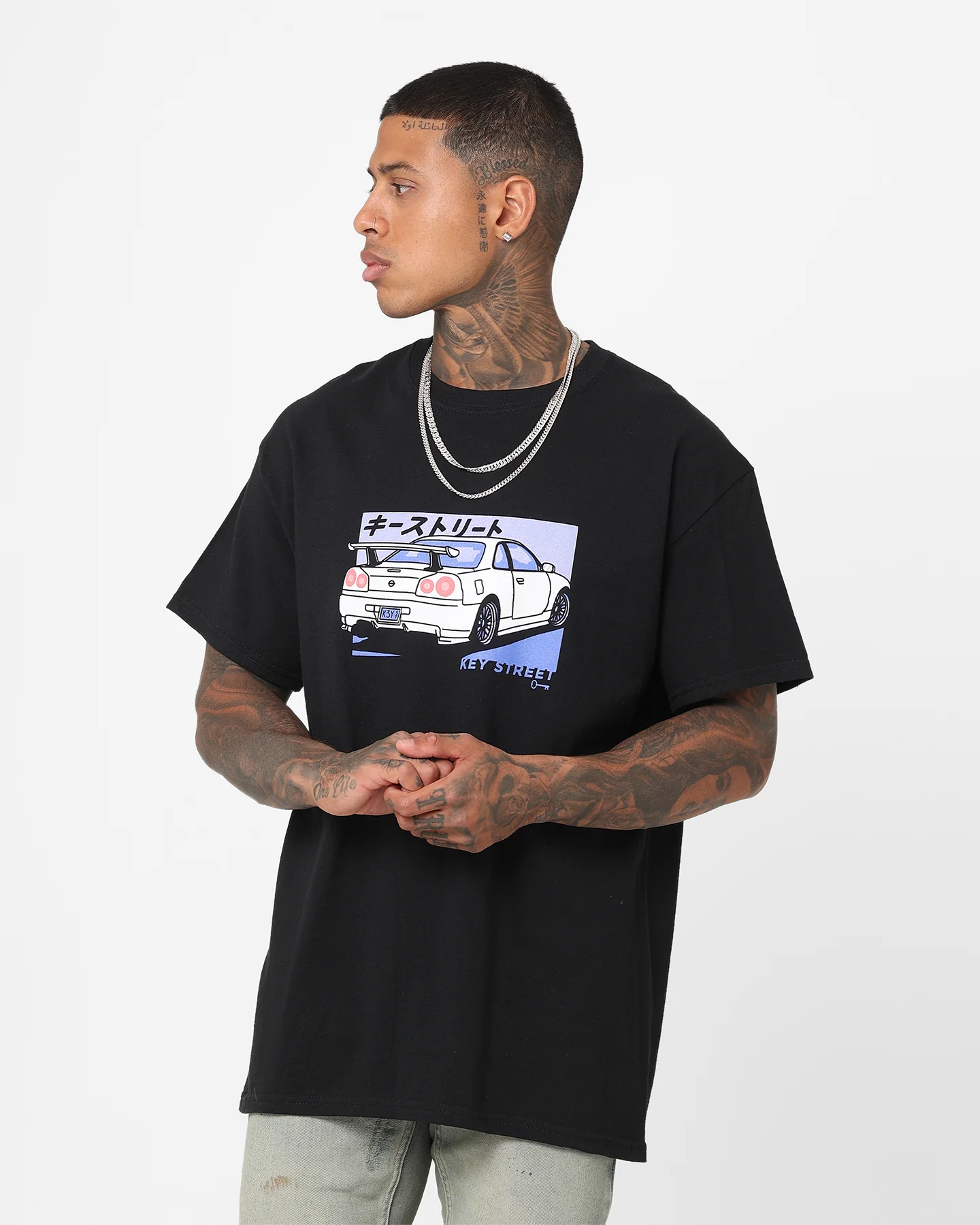 Key Street Kaiju Karuma T-Shirt Black - Image 6