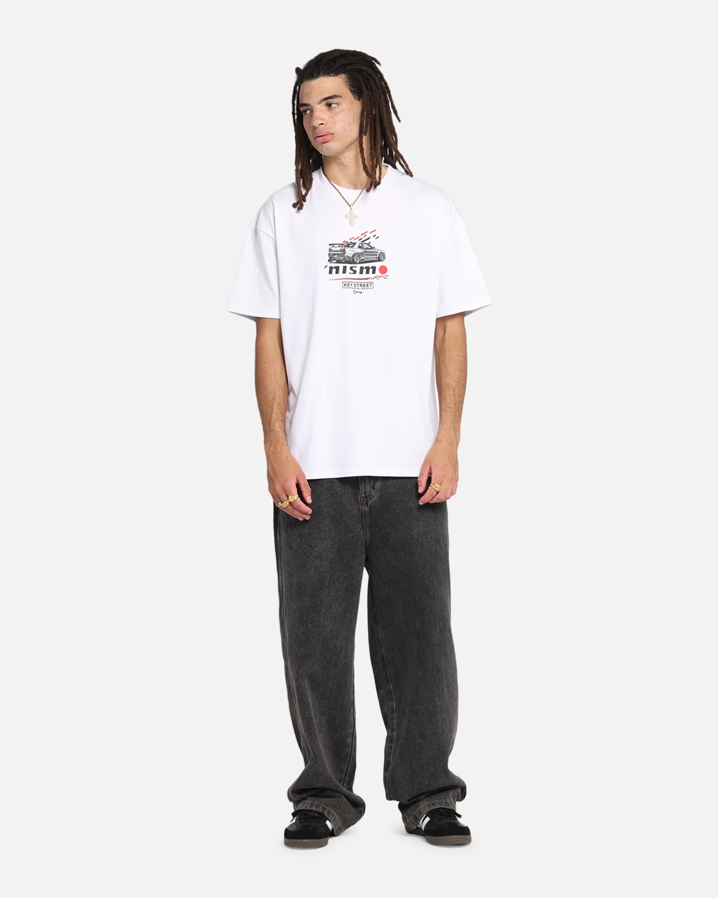 Key Street Nismo R34 GTR T-Shirt White - Image 3