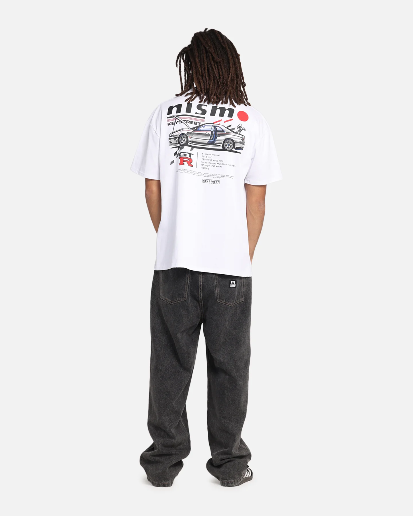 Key Street Nismo R34 GTR T-Shirt White - Image 4