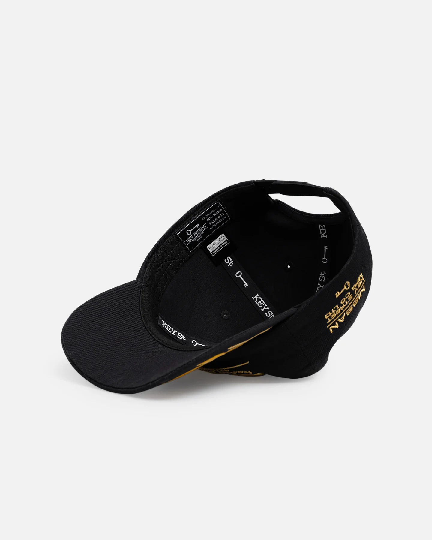 Key Street Nissan Nismo Wreath Snapback Hat Black - Image 6