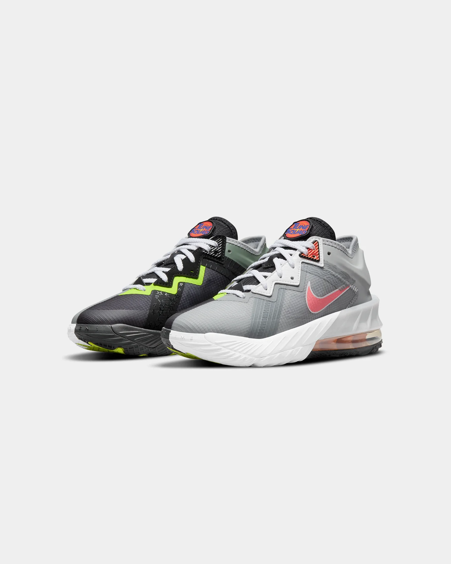 Kid's LeBron 18 Low (GS) 'Bugs vs Marvin' Light Smoke Grey - Image 2
