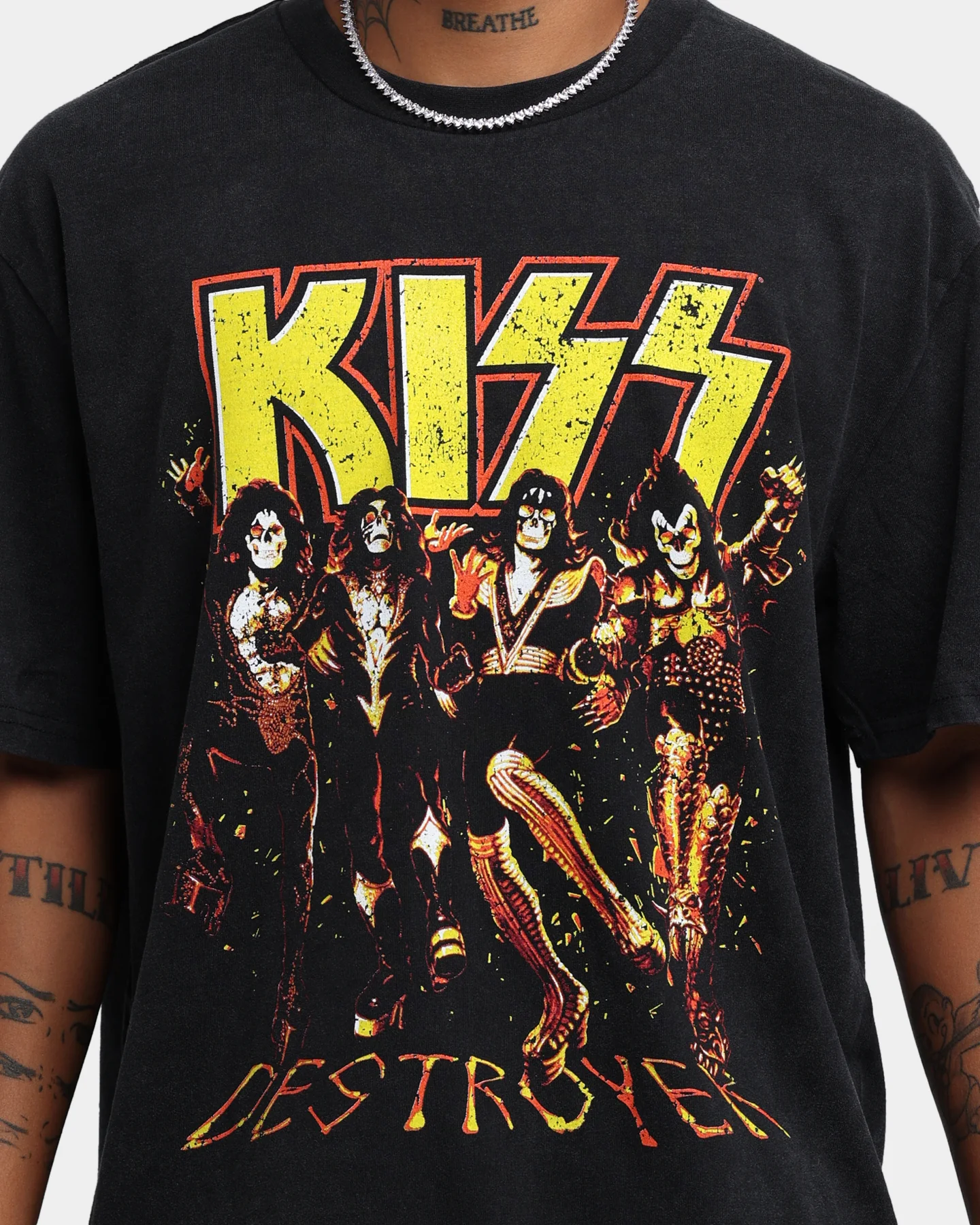 KISS Destroyer T-Shirt Black Wash - Image 3