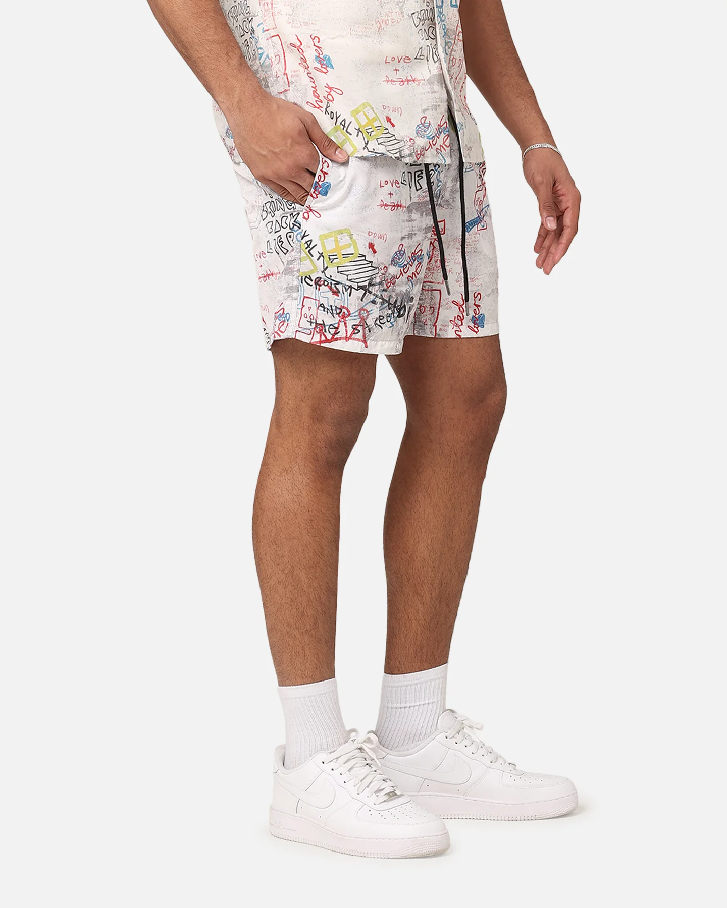 Ksubi Skrawler Board Shorts White - Image 5