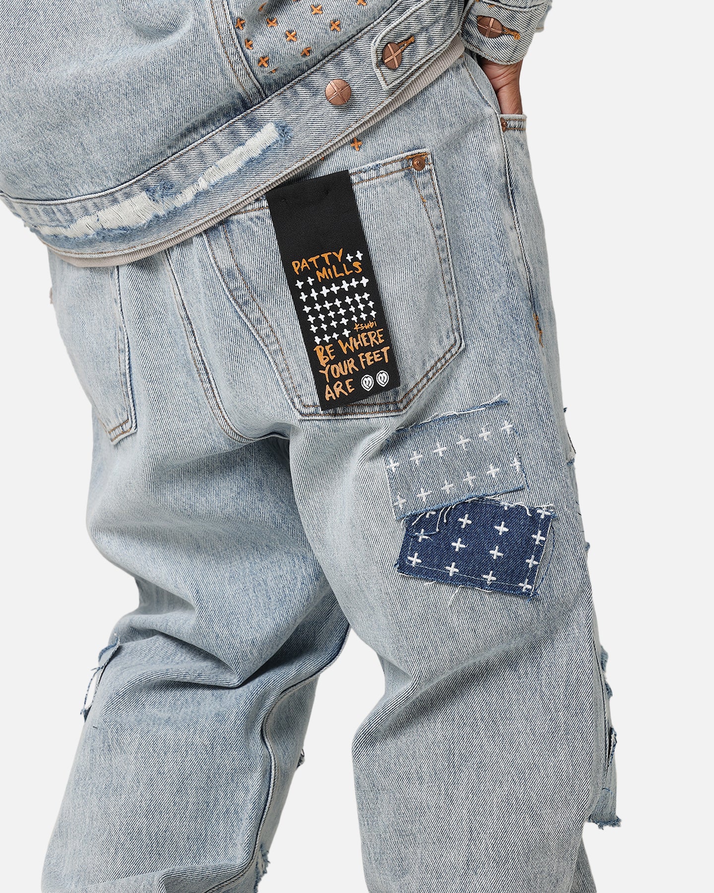 Ksubi X Patty Mills Collab Collection Anti K Mills Repair Denim Jeans Denim - Image 3