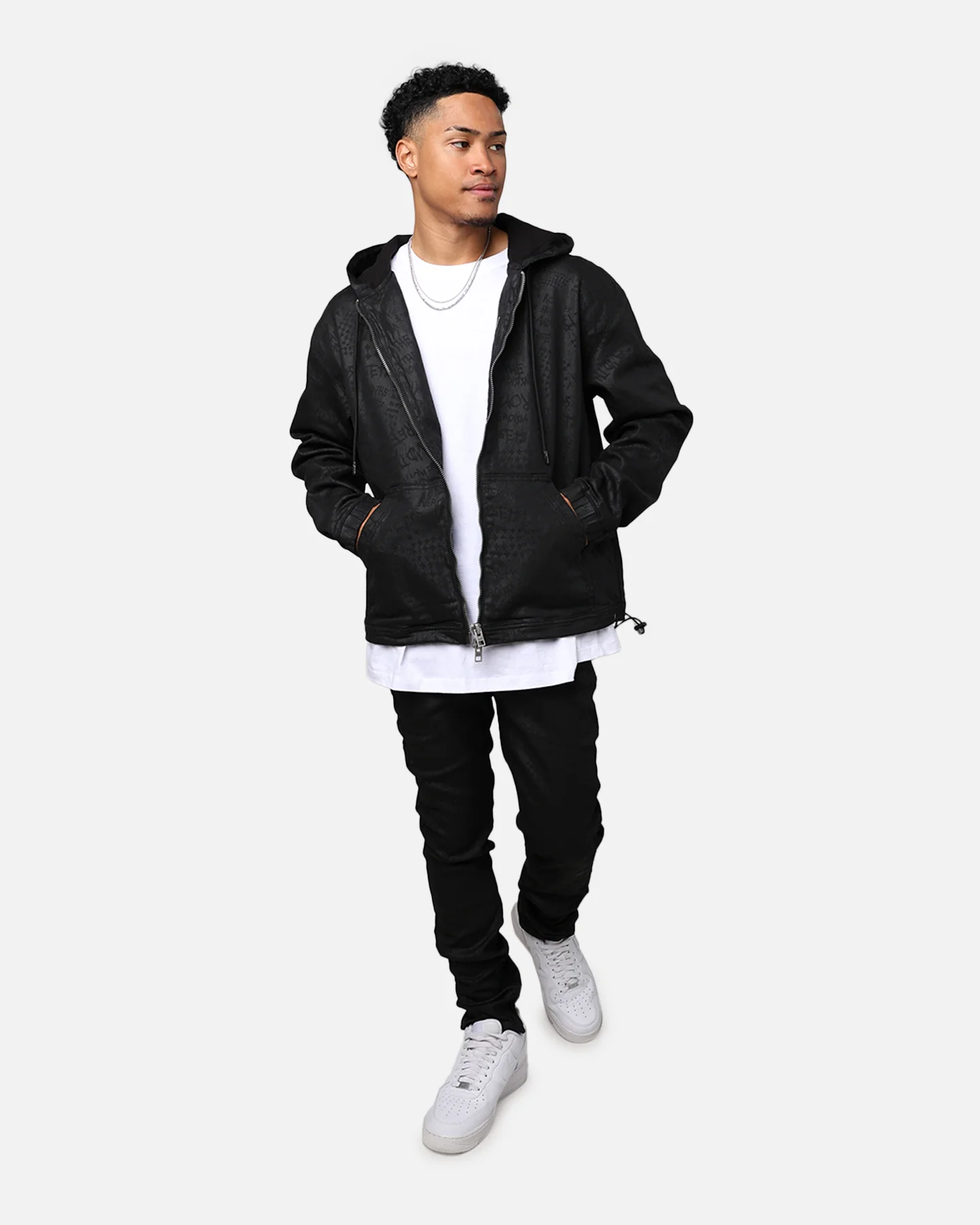 Ksubi Zip Grease Hoodie Black - Image 6