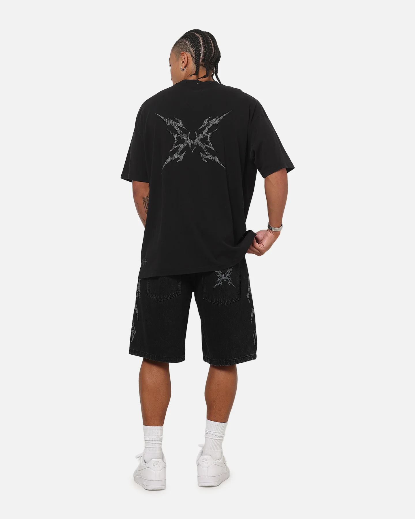 Saint Morta La Familia T-Shirt Washed Black - Image 4