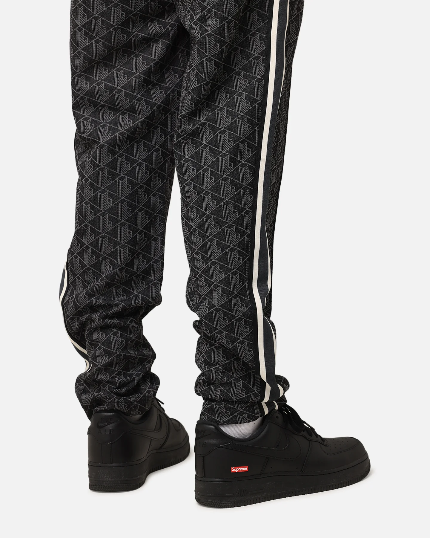 Lacoste Core Originals Monogram Track Pants Black/Graphite - Image 4