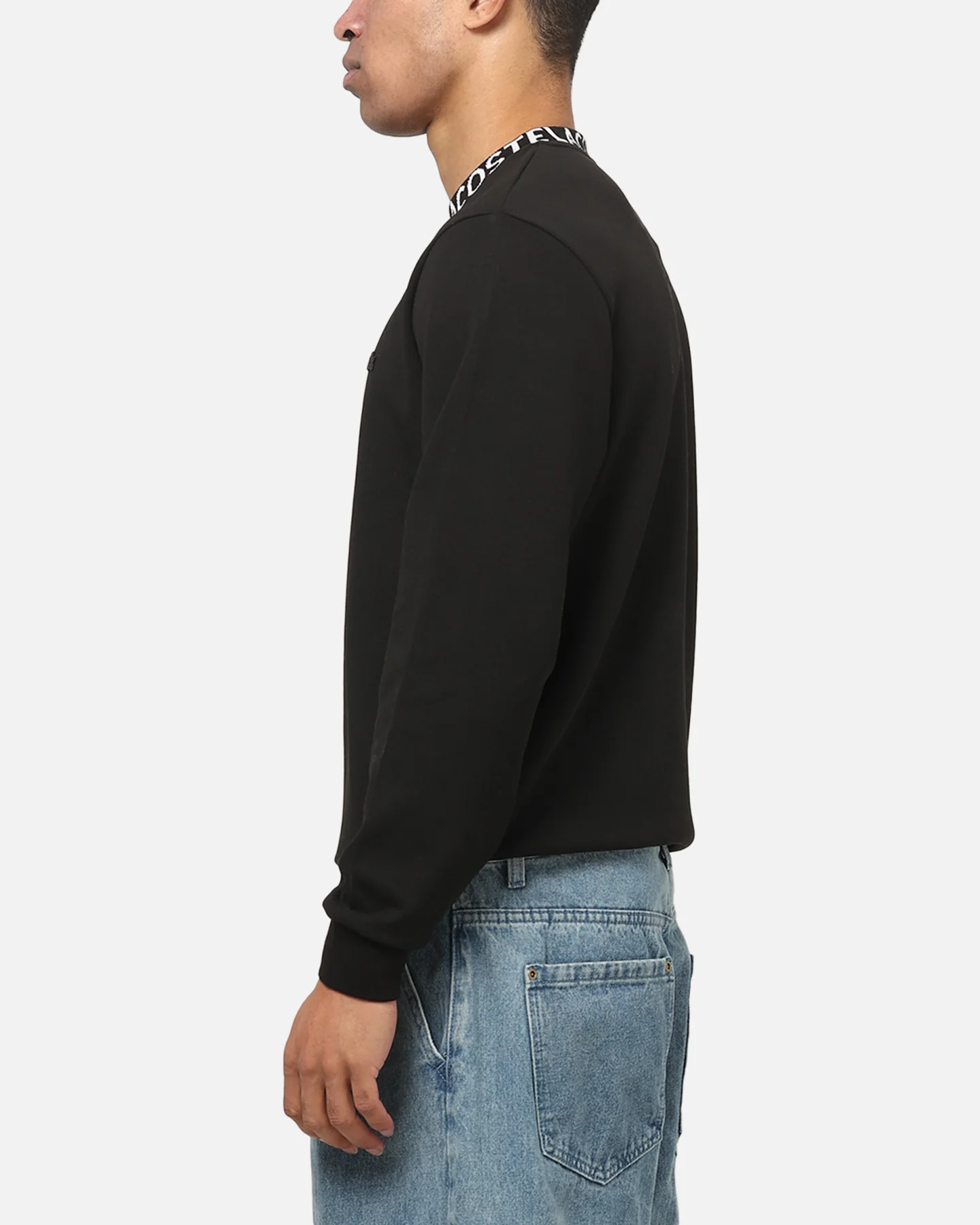 Lacoste Everyday Tech Crewneck Black - Image 5