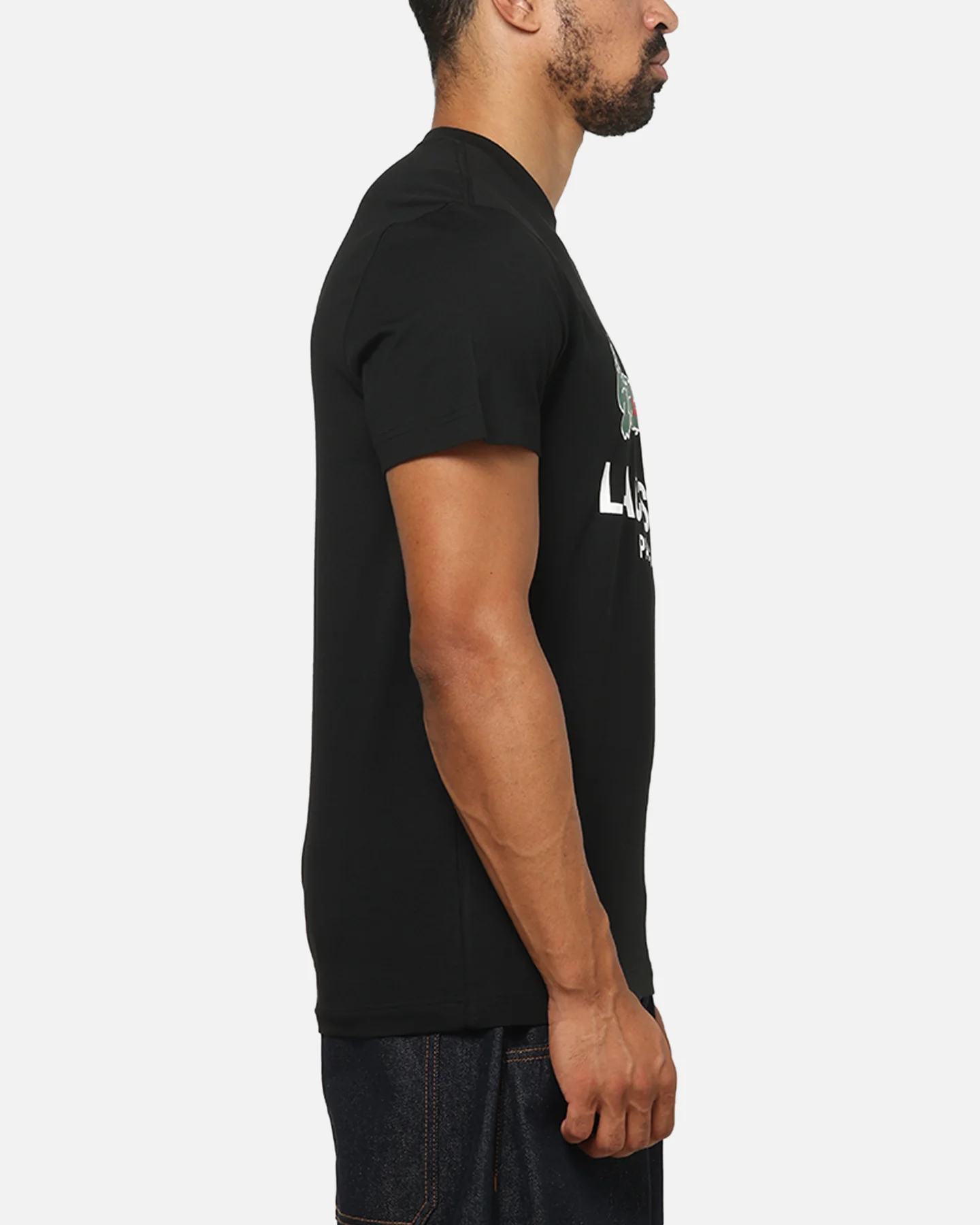 Lacoste Originals Croc Graphic T-Shirt Black - Image 4