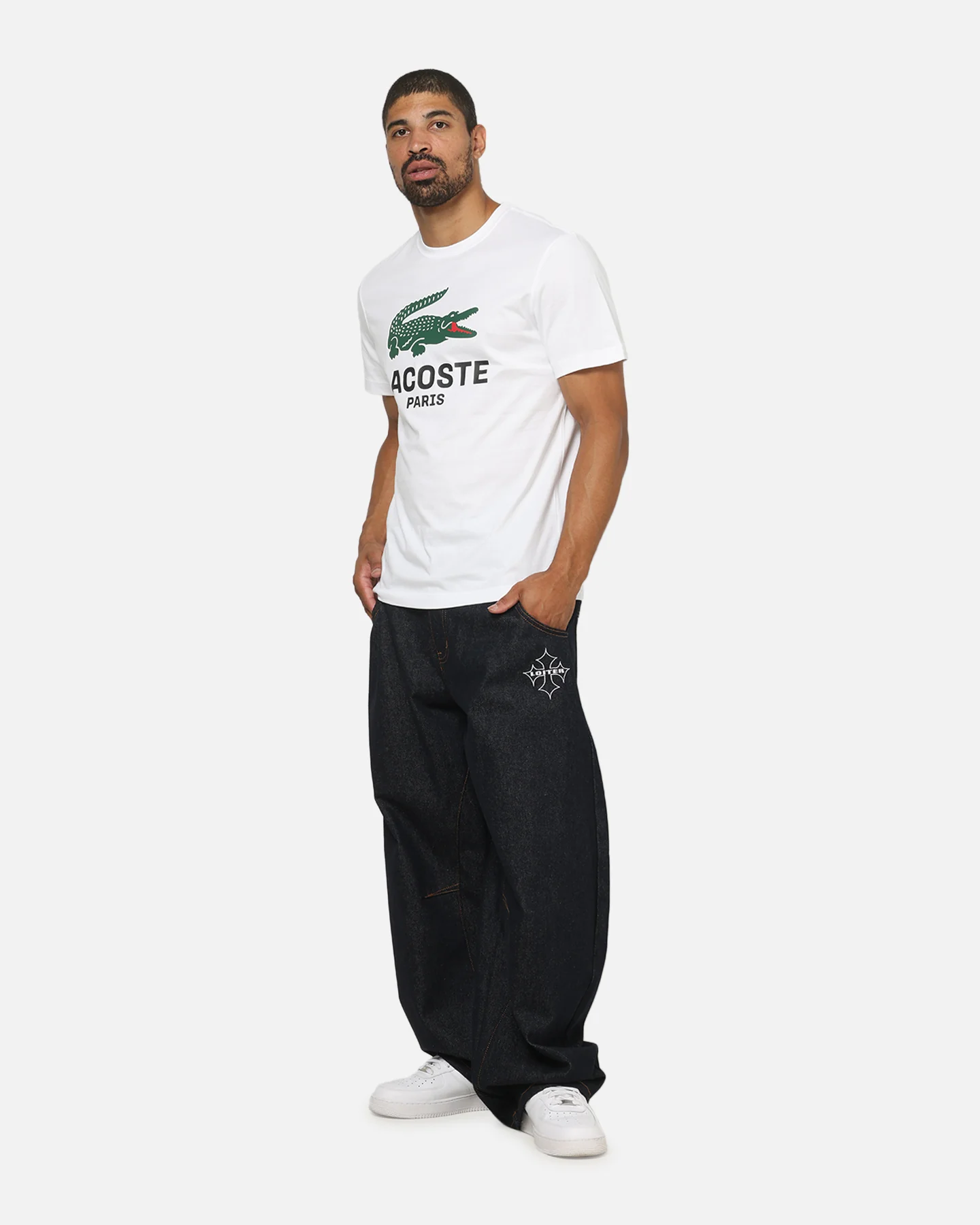 Lacoste Originals Croc Graphic T-Shirt White - Image 2