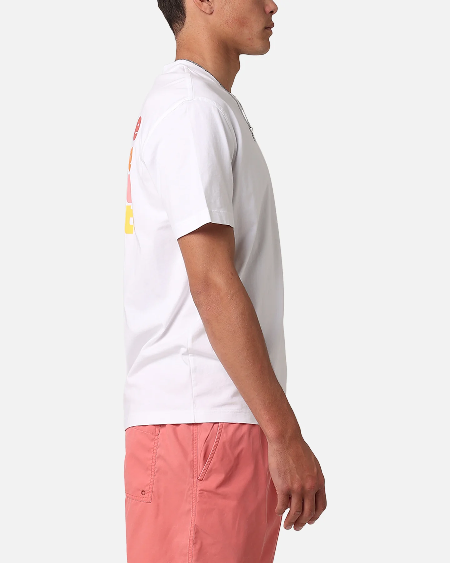 Lacoste Sunbleached Back Graphic T-Shirt White - Image 5