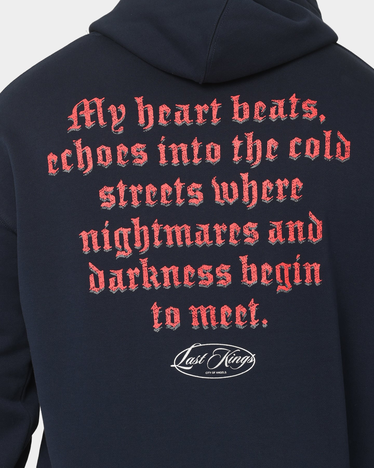 Last Kings Darkness Hoodie Navy - Image 4