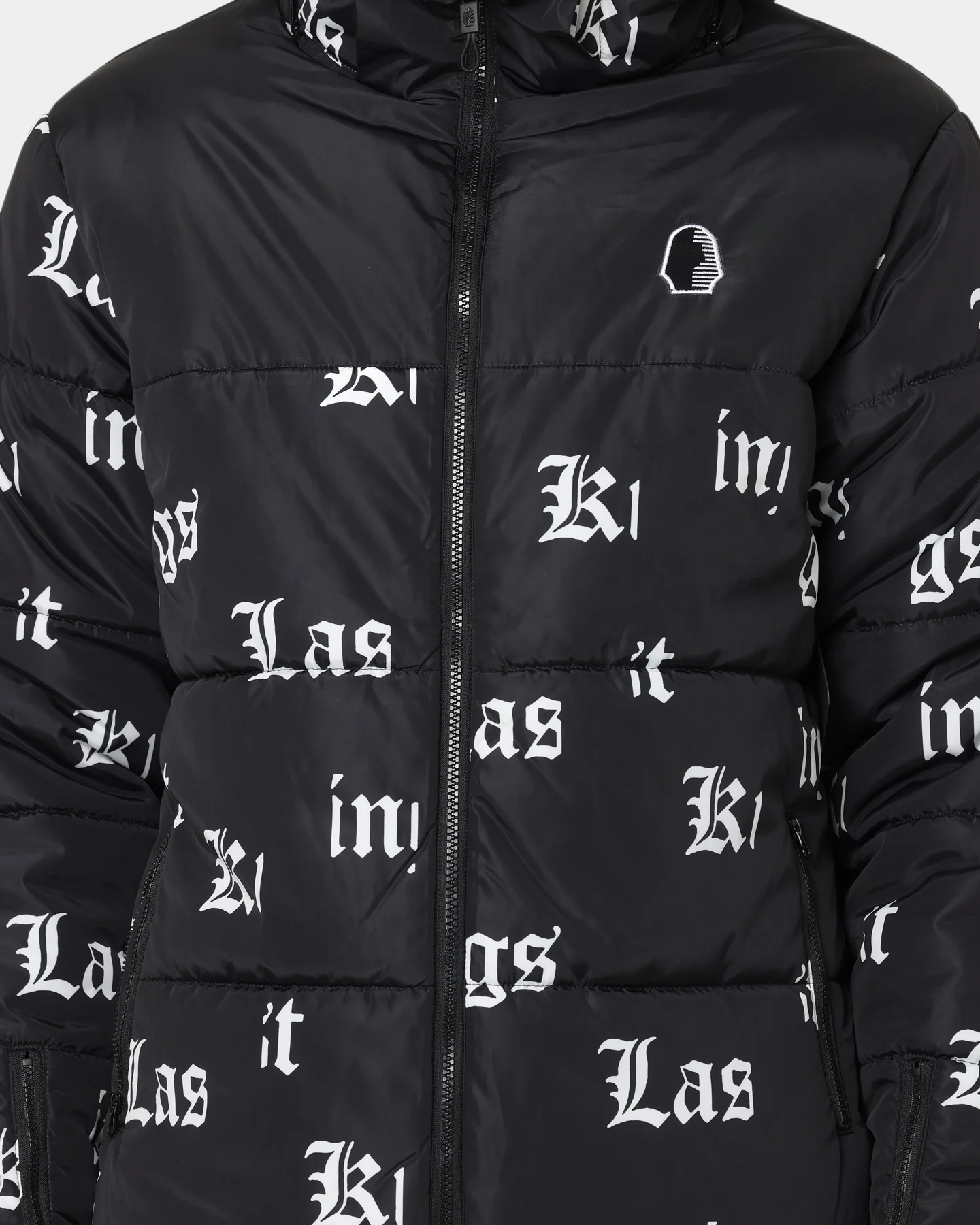 Last Kings Fragment Puffer Jacket Black - Image 3