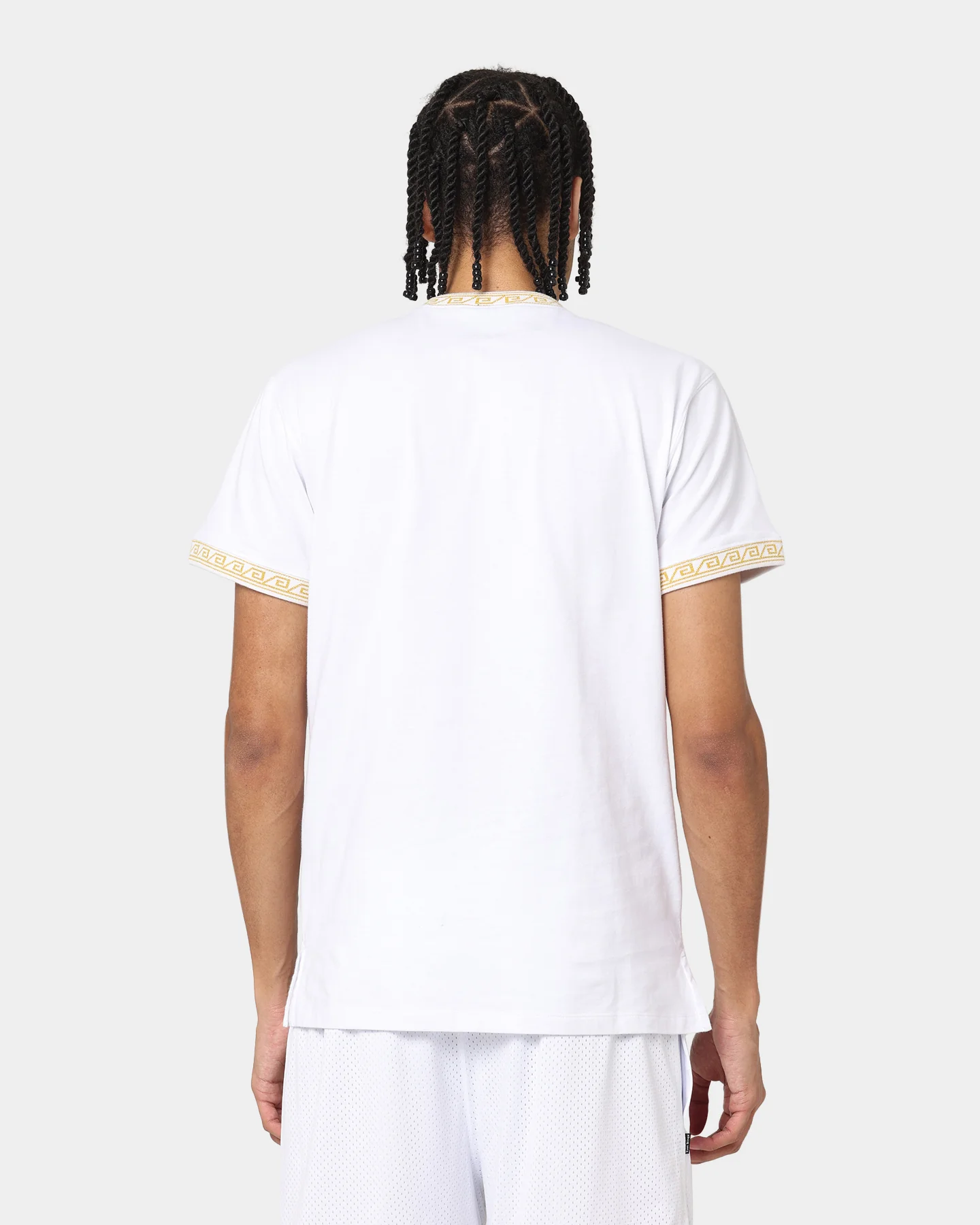 Last Kings Territorial Rib Short Sleeve T-Shirt White - Image 4