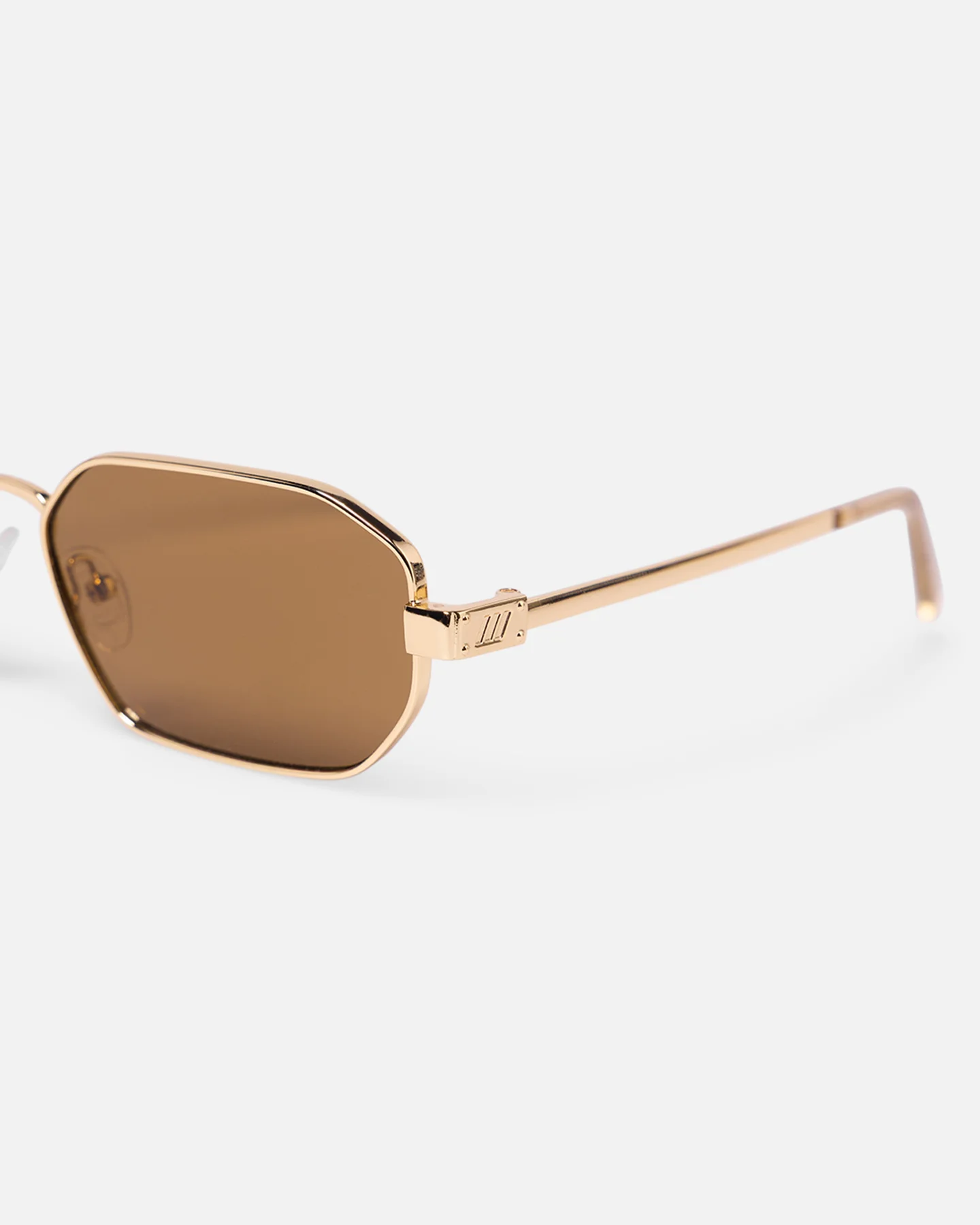 Le Specs Mythic Sunglasses Gold/Brown - Image 6