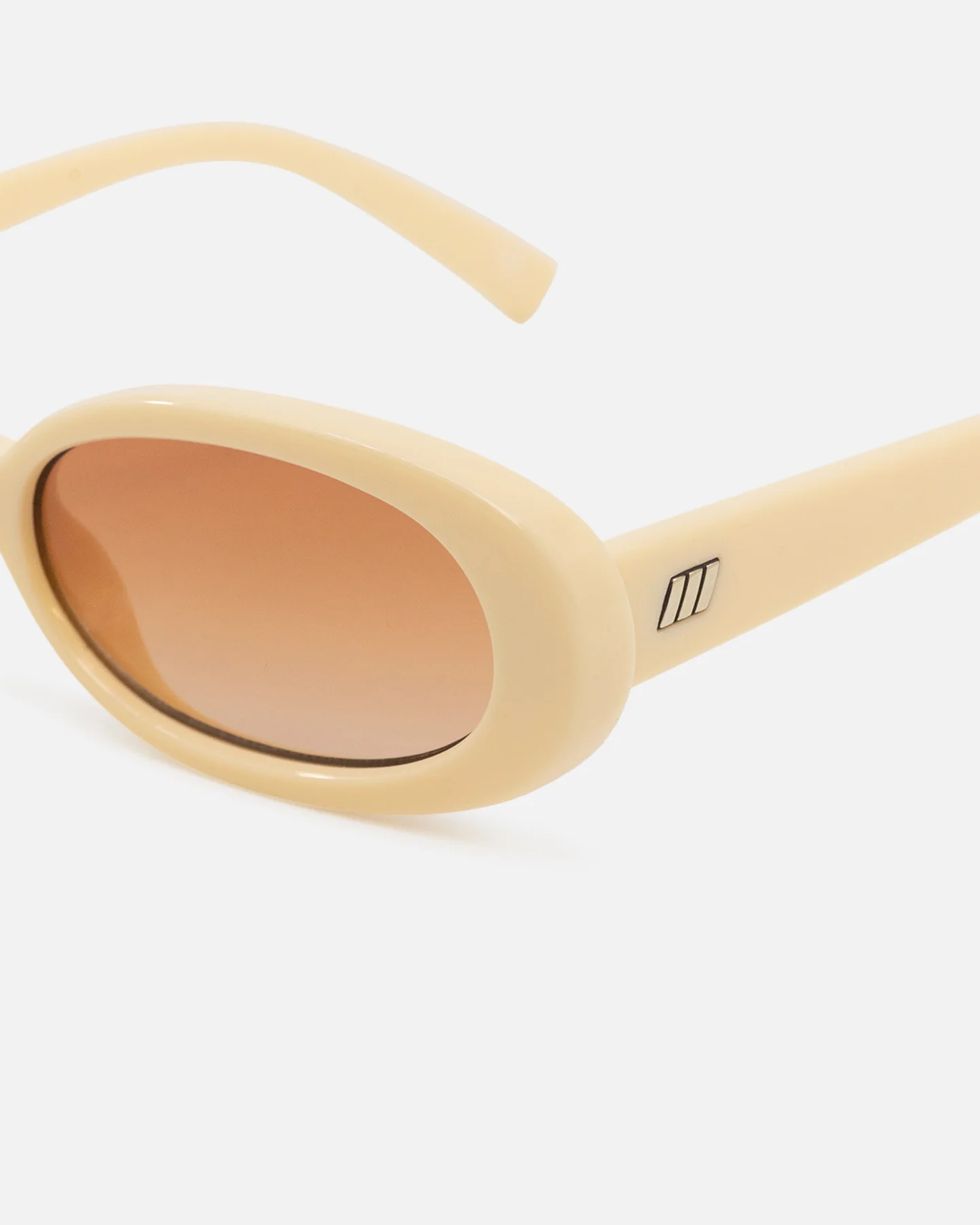 Le Specs Outta Love Sunglasses Ecru - Image 6