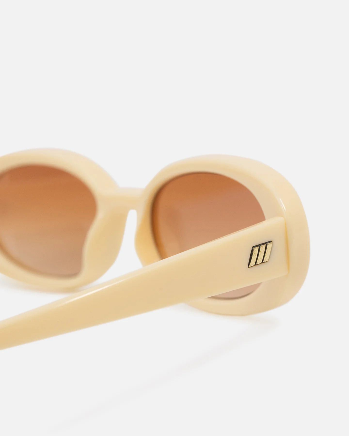 Le Specs Outta Love Sunglasses Ecru - Image 7