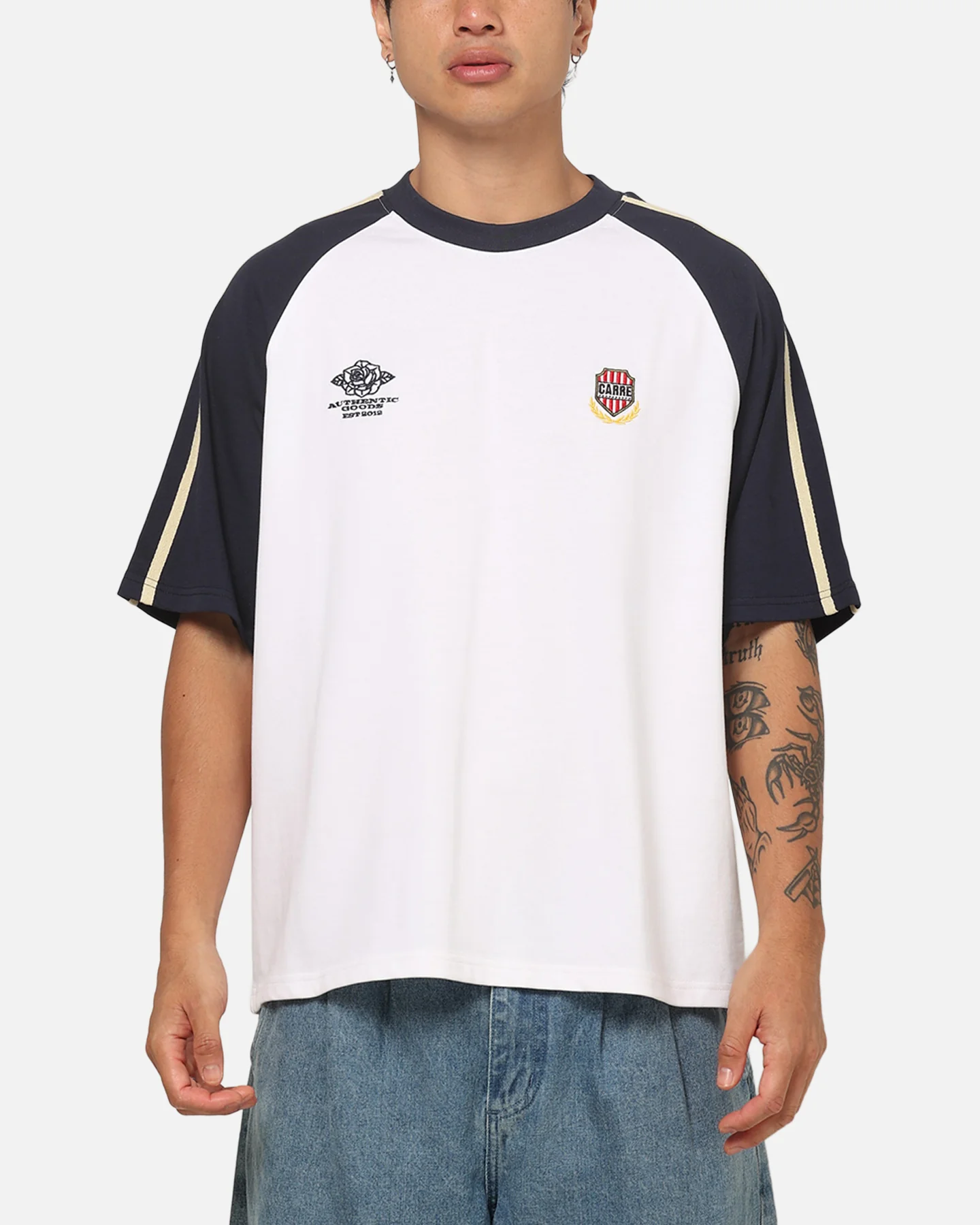Carre Legacy Raglan T-Shirt White - Image 2
