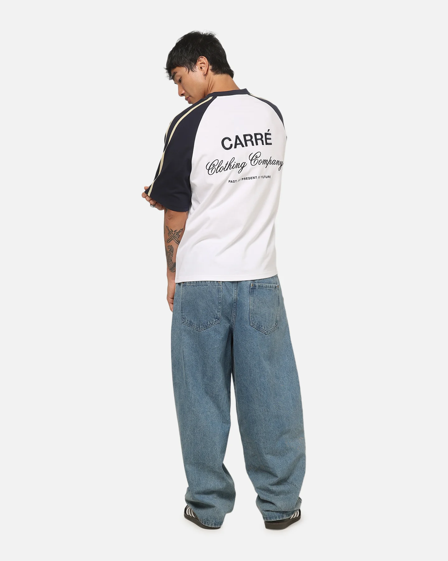 Carre Legacy Raglan T-Shirt White - Image 3