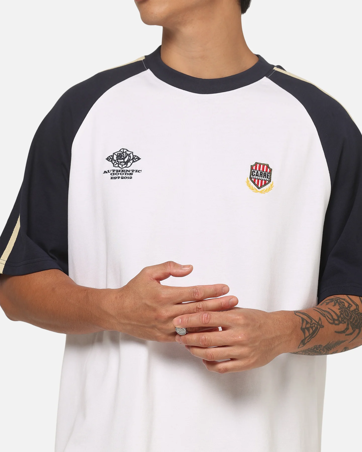 Carre Legacy Raglan T-Shirt White - Image 8