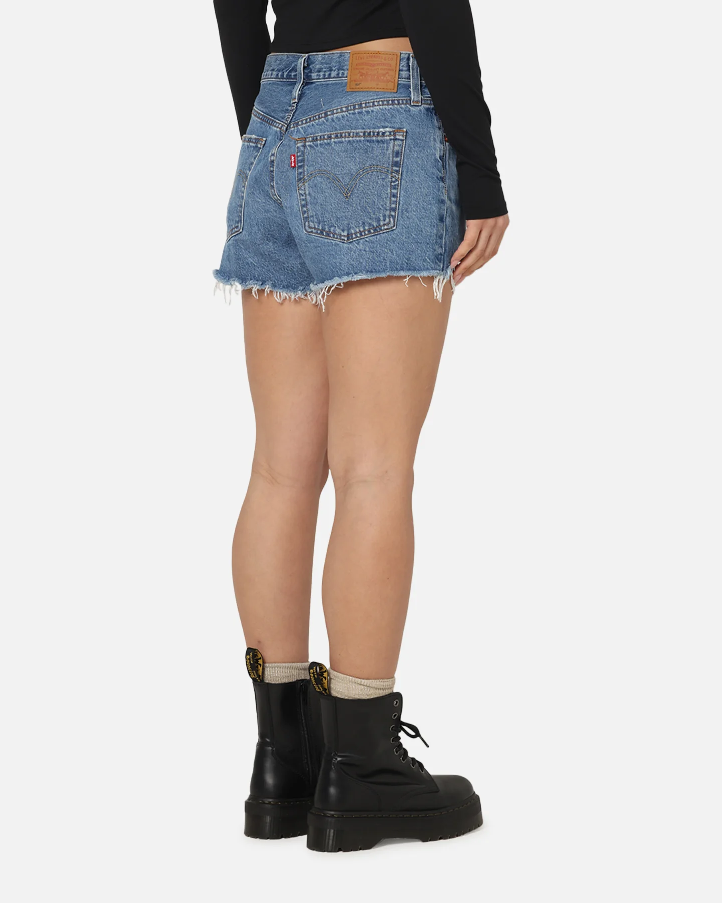 Levi Strauss And Co Women's 501® Original Denim Shorts Blue - Image 5