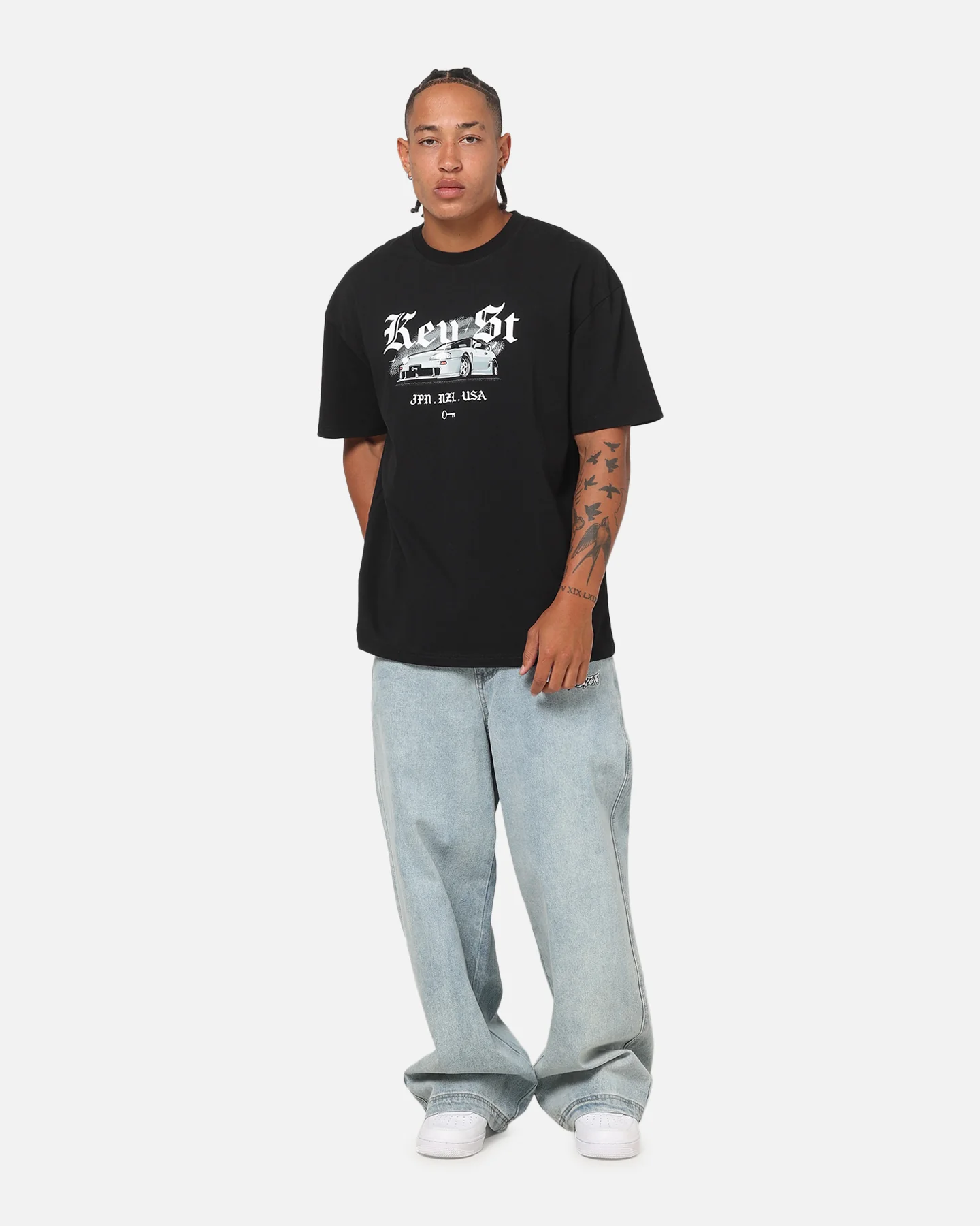 Key Street Lightning T-Shirt Black - Image 4