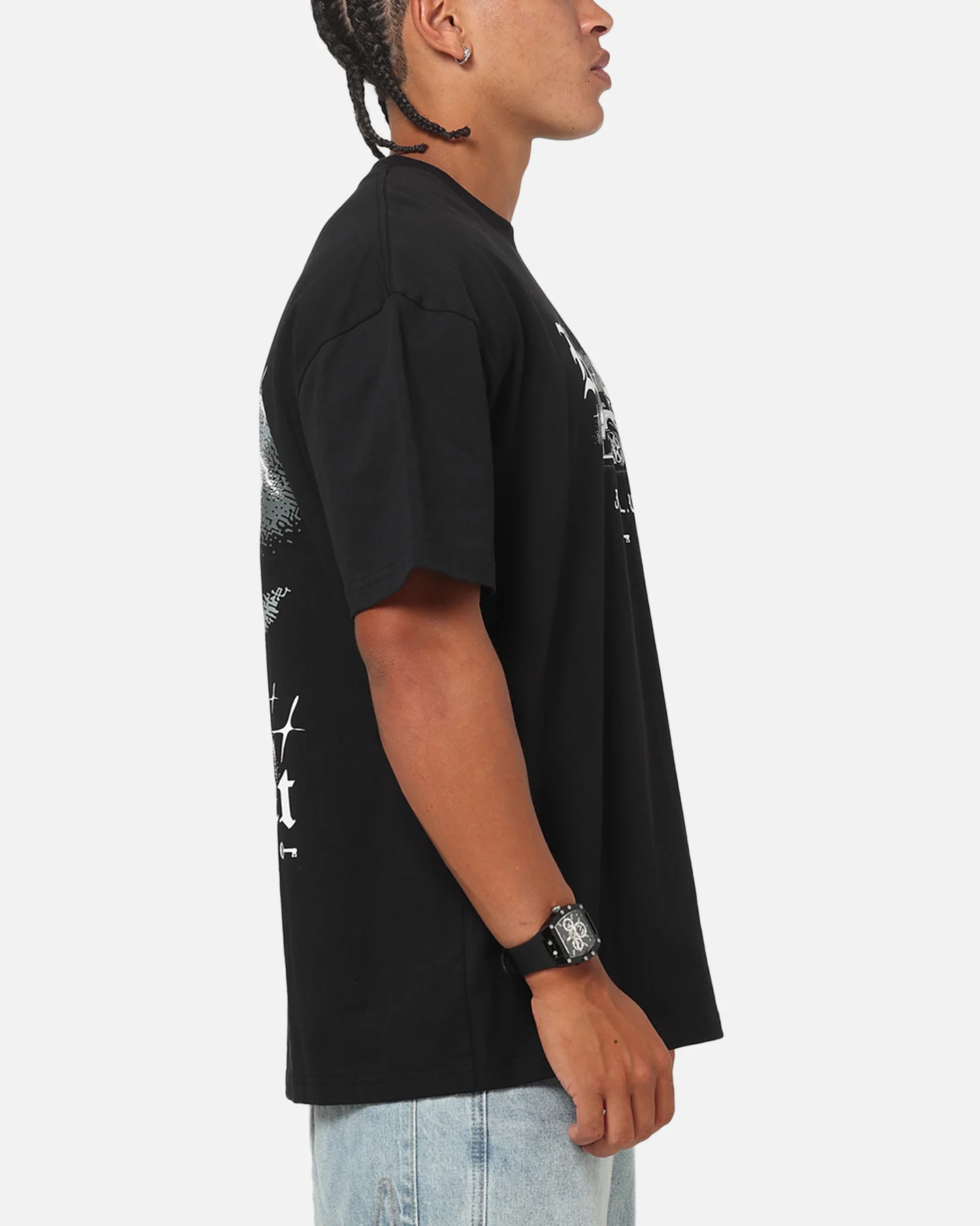 Key Street Lightning T-Shirt Black - Image 5