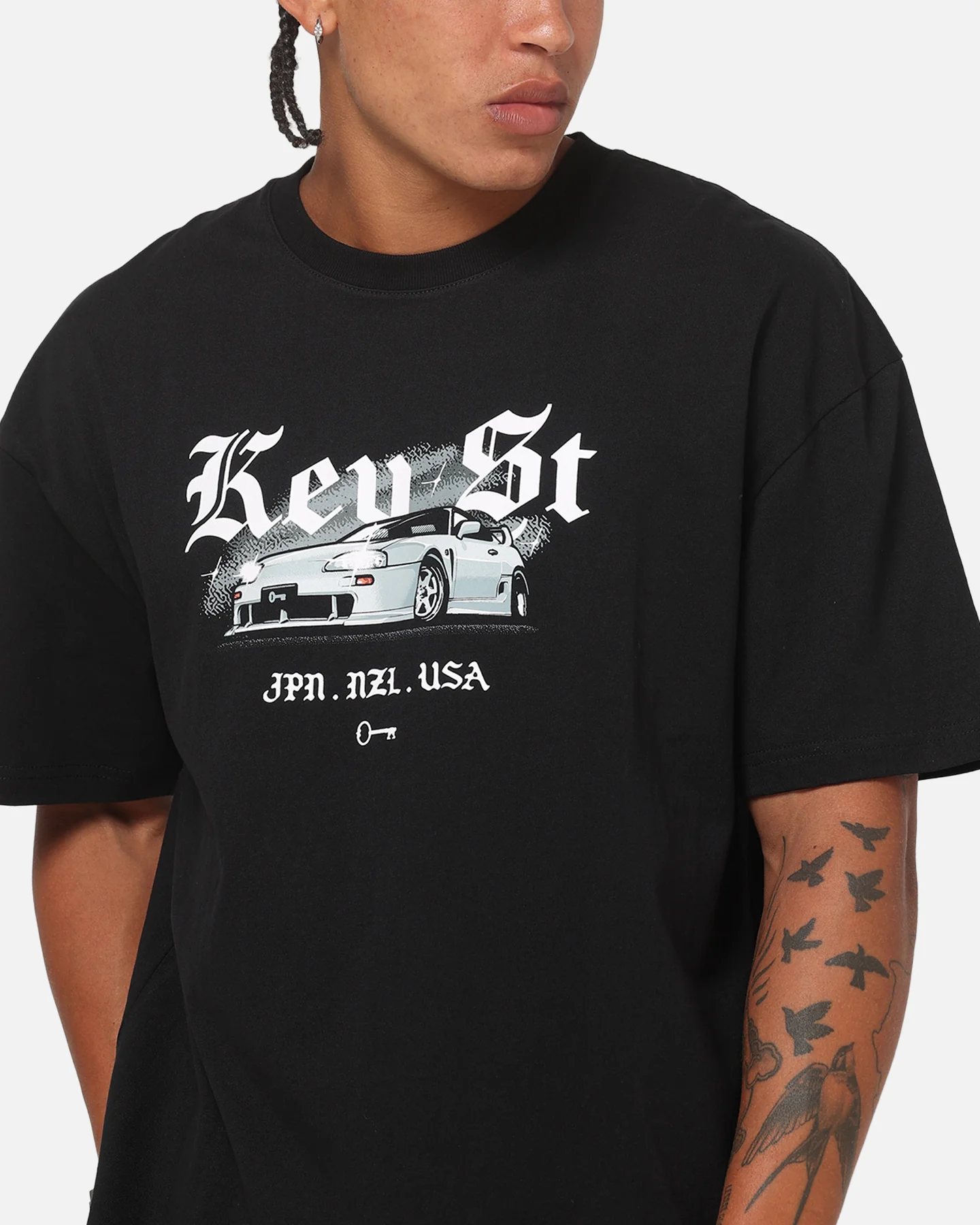 Key Street Lightning T-Shirt Black - Image 8