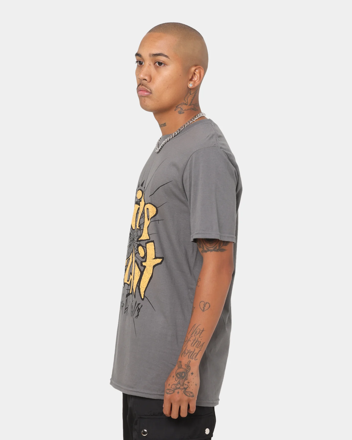 Limp Bizkit Dollar Bill T-Shirt Grey - Image 6