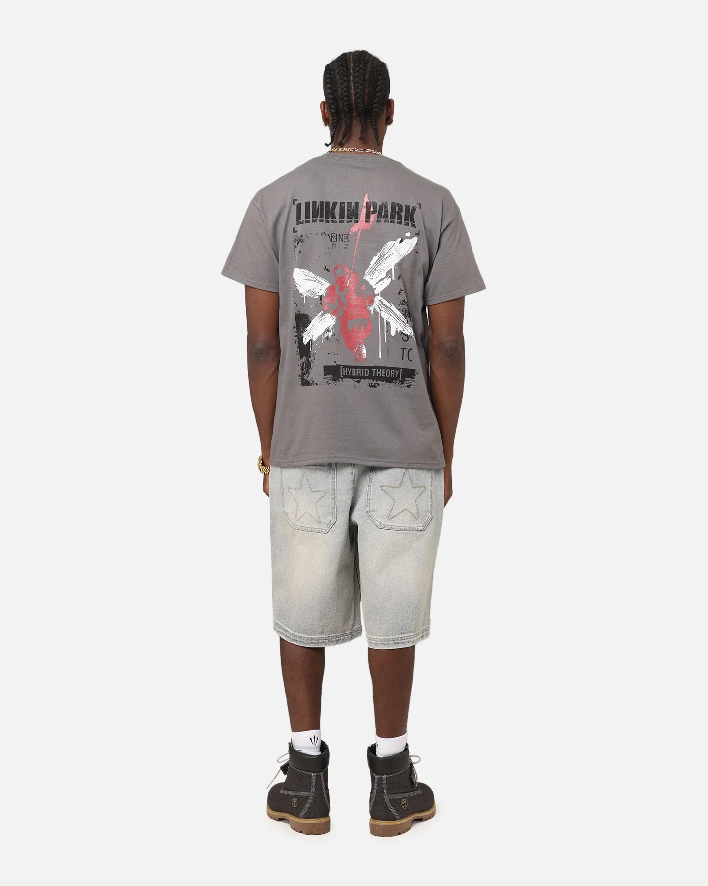Linkin Park Hybrid Theory T-Shirt Charcoal - Image 2