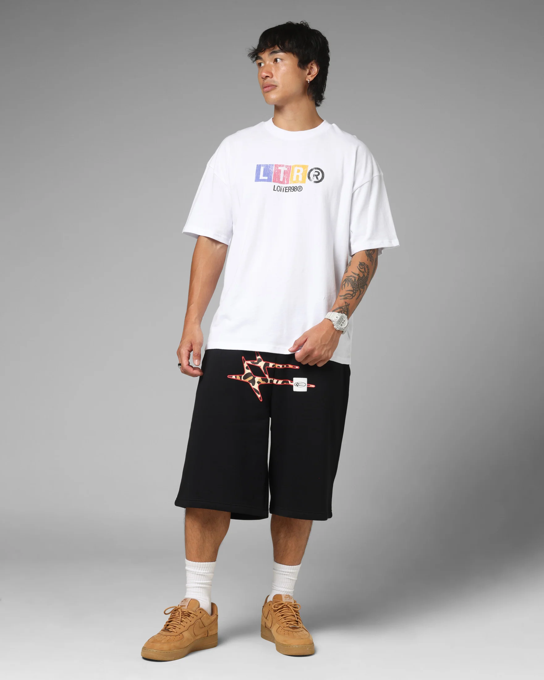 Loiter 98 Union T-Shirt White - Image 3